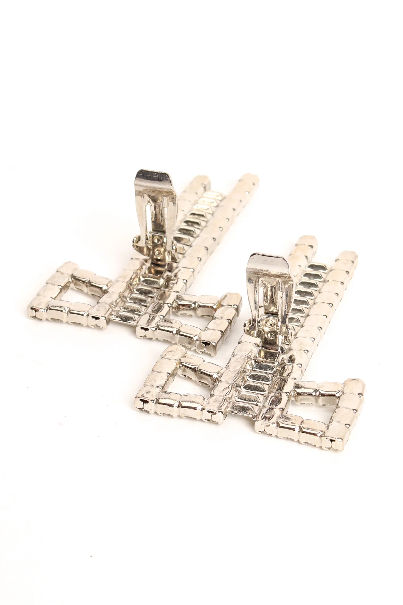 Bow Ladder Rhinestone Earrings - Image 8