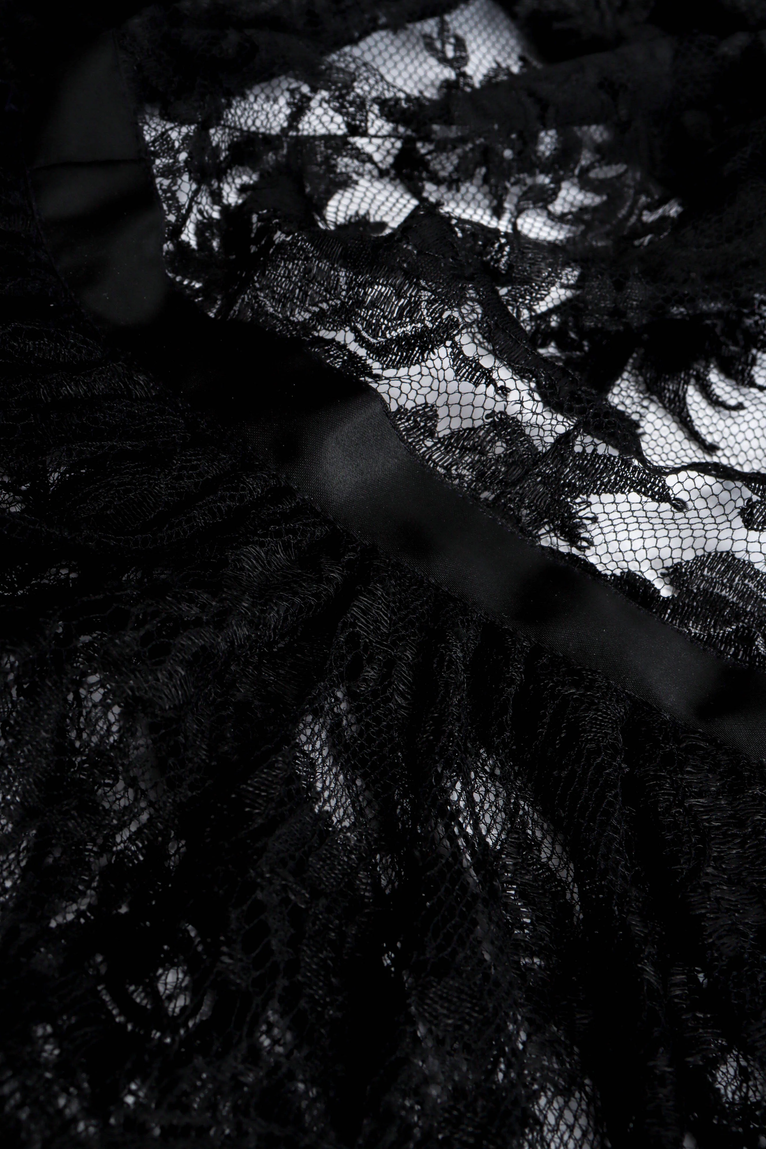 Sheer Lace Bow Dress - Image 7