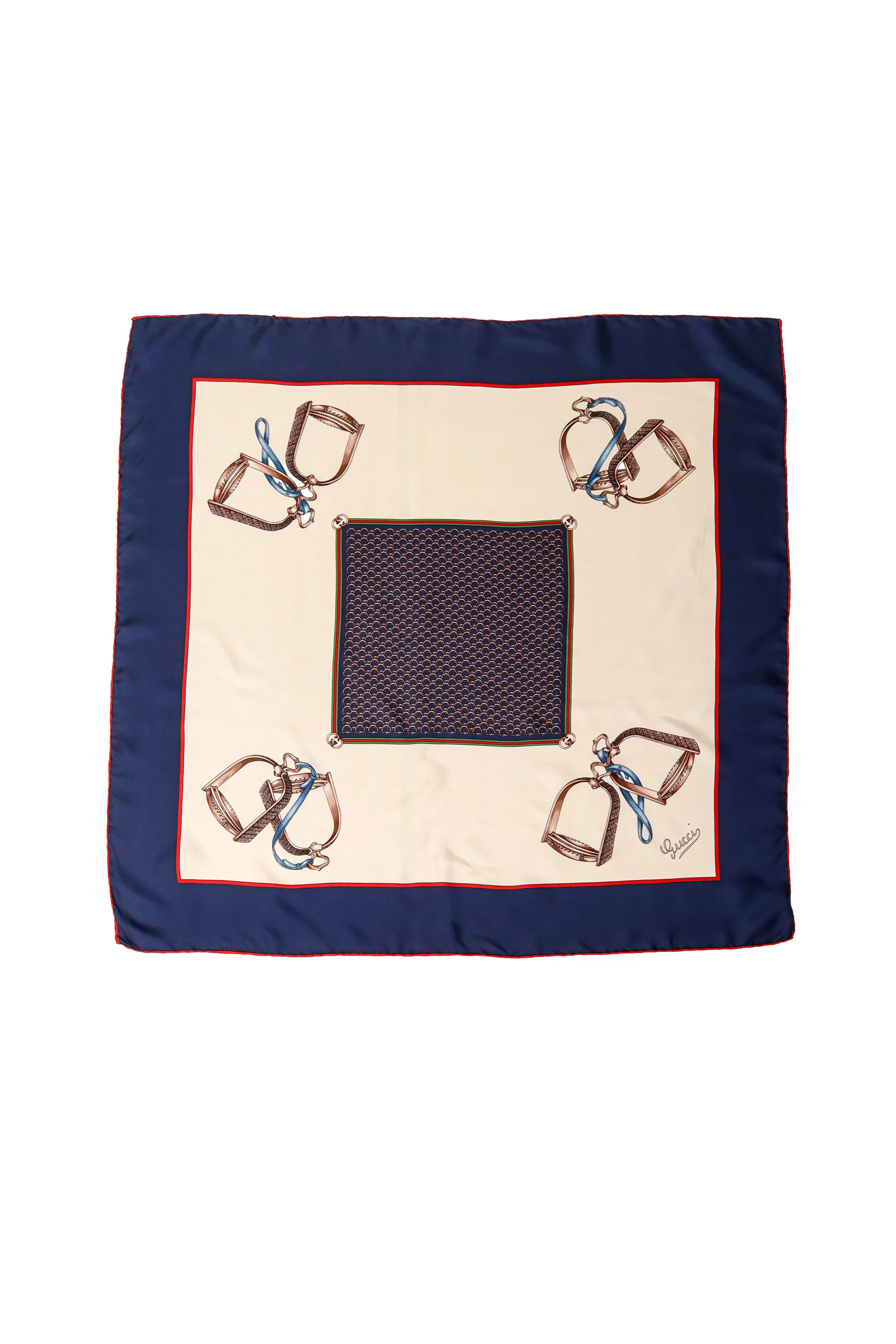 Box Stirrup Print Scarf