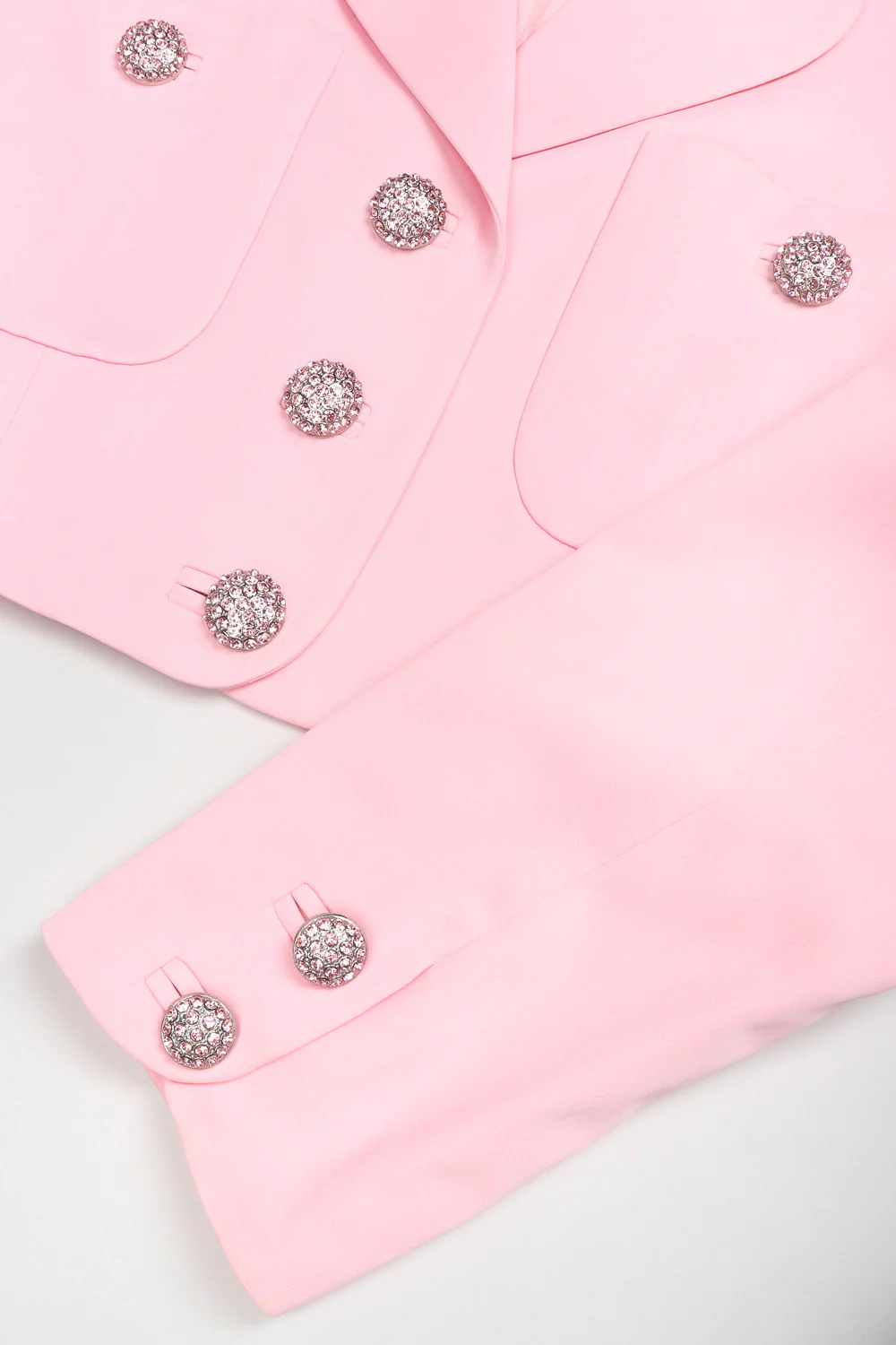 Boxy Cropped Sateen Jacket - Image 7