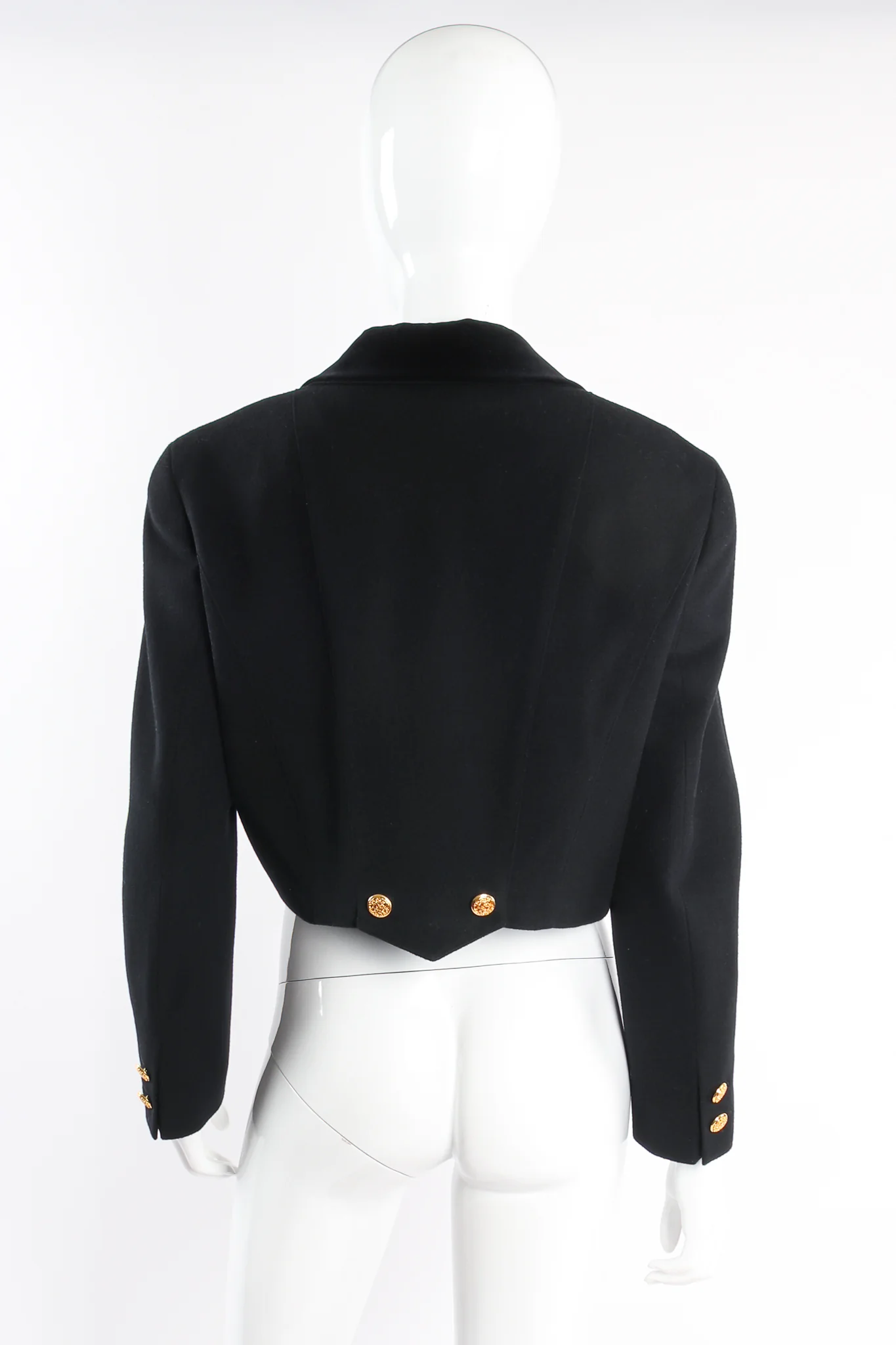 Boxy Cropped Wool Jacket - Image 4