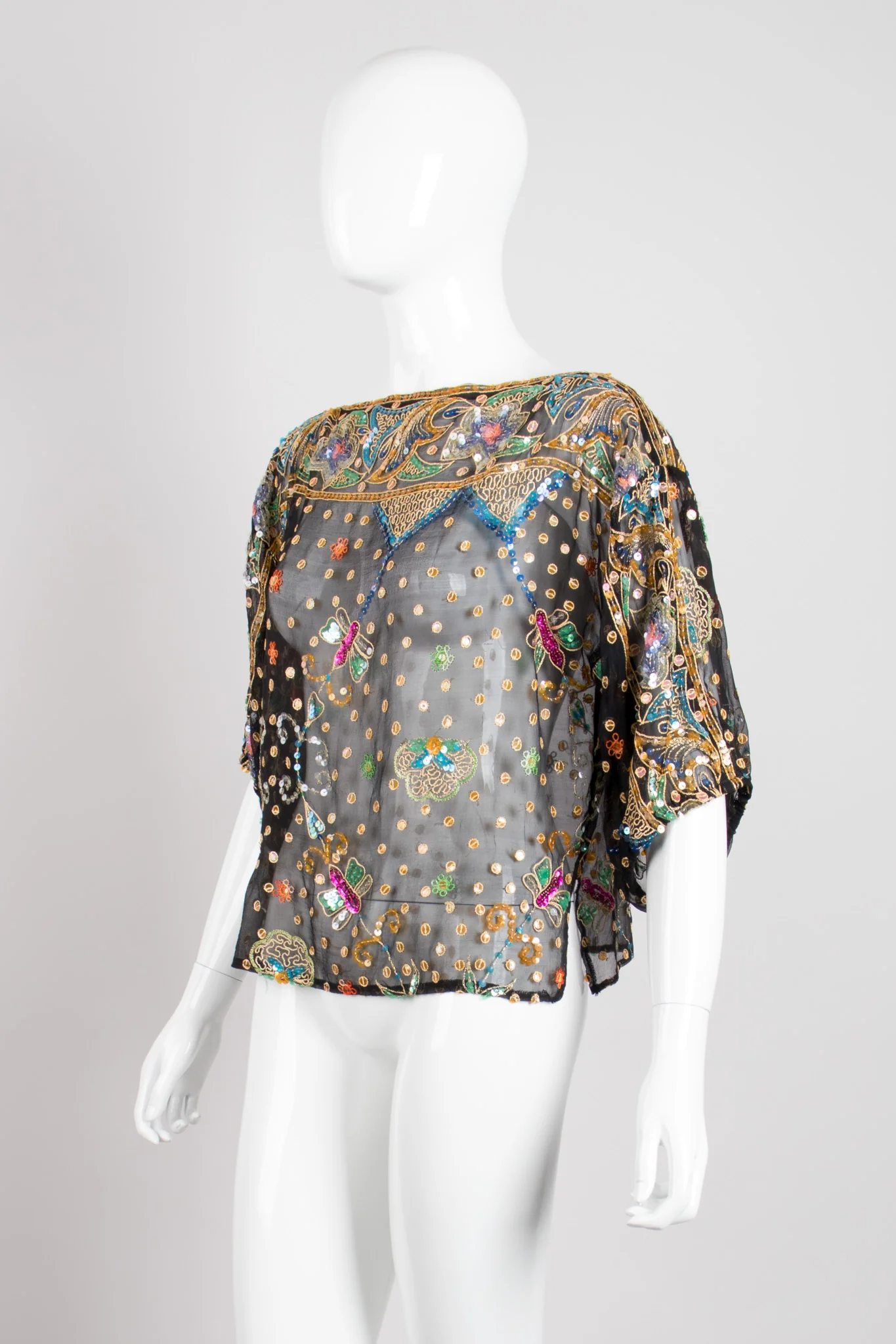Boxy Sequin Butterfly Top - Image 3