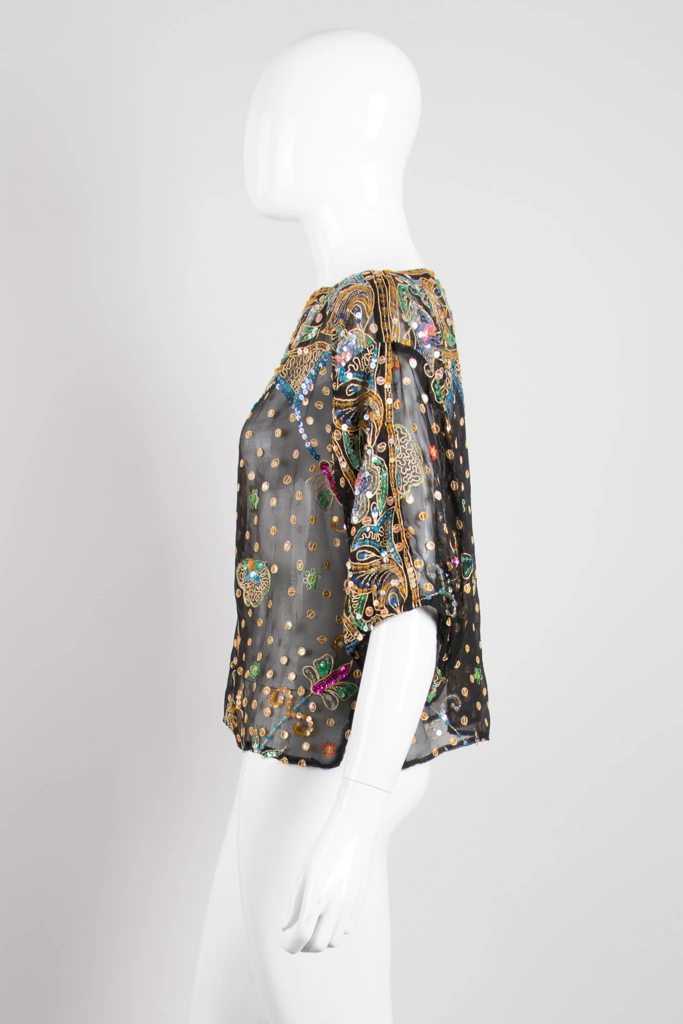 Boxy Sequin Butterfly Top - Image 4