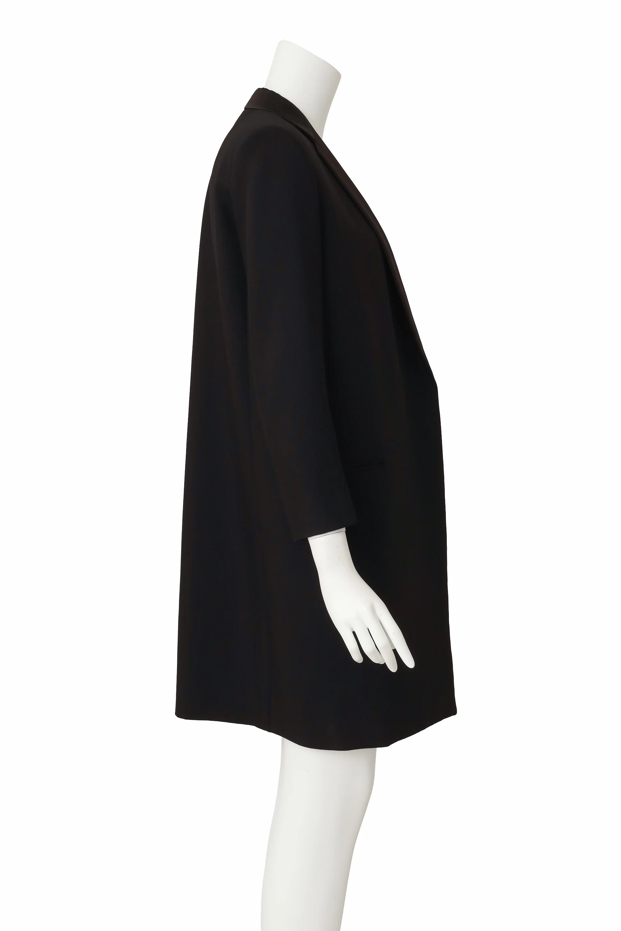 Boxy Wool Longline Blazer - Image 3