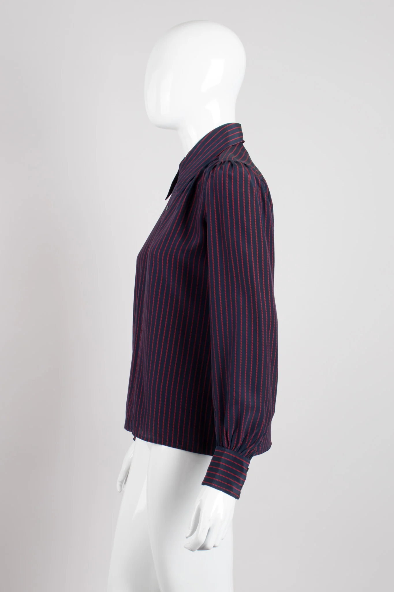 Braid Striped Silk Shirt - Image 3