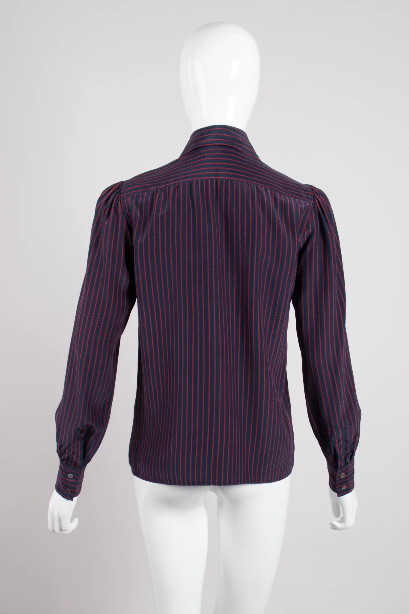 Braid Striped Silk Shirt - Image 5