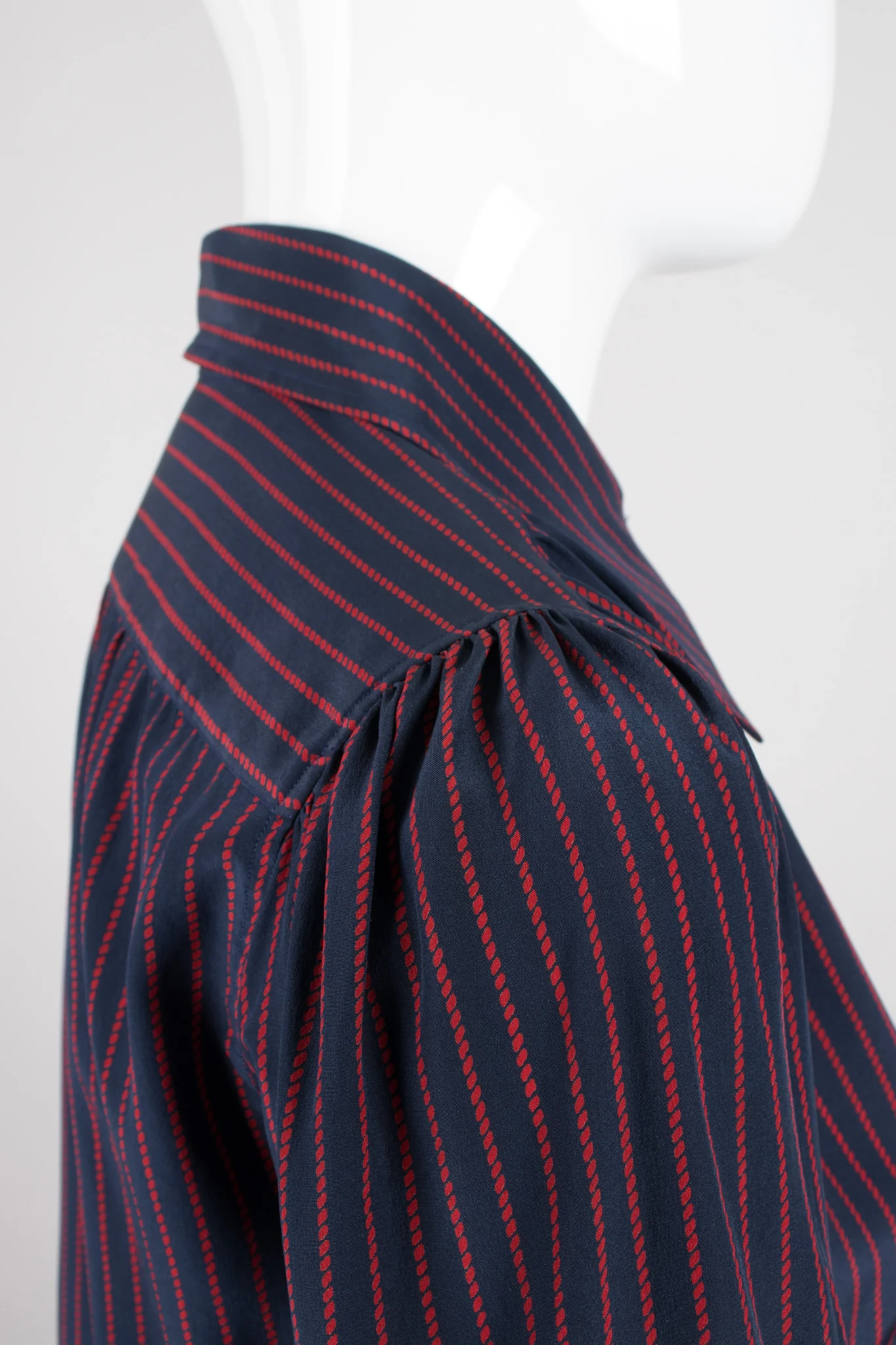 Braid Striped Silk Shirt - Image 7