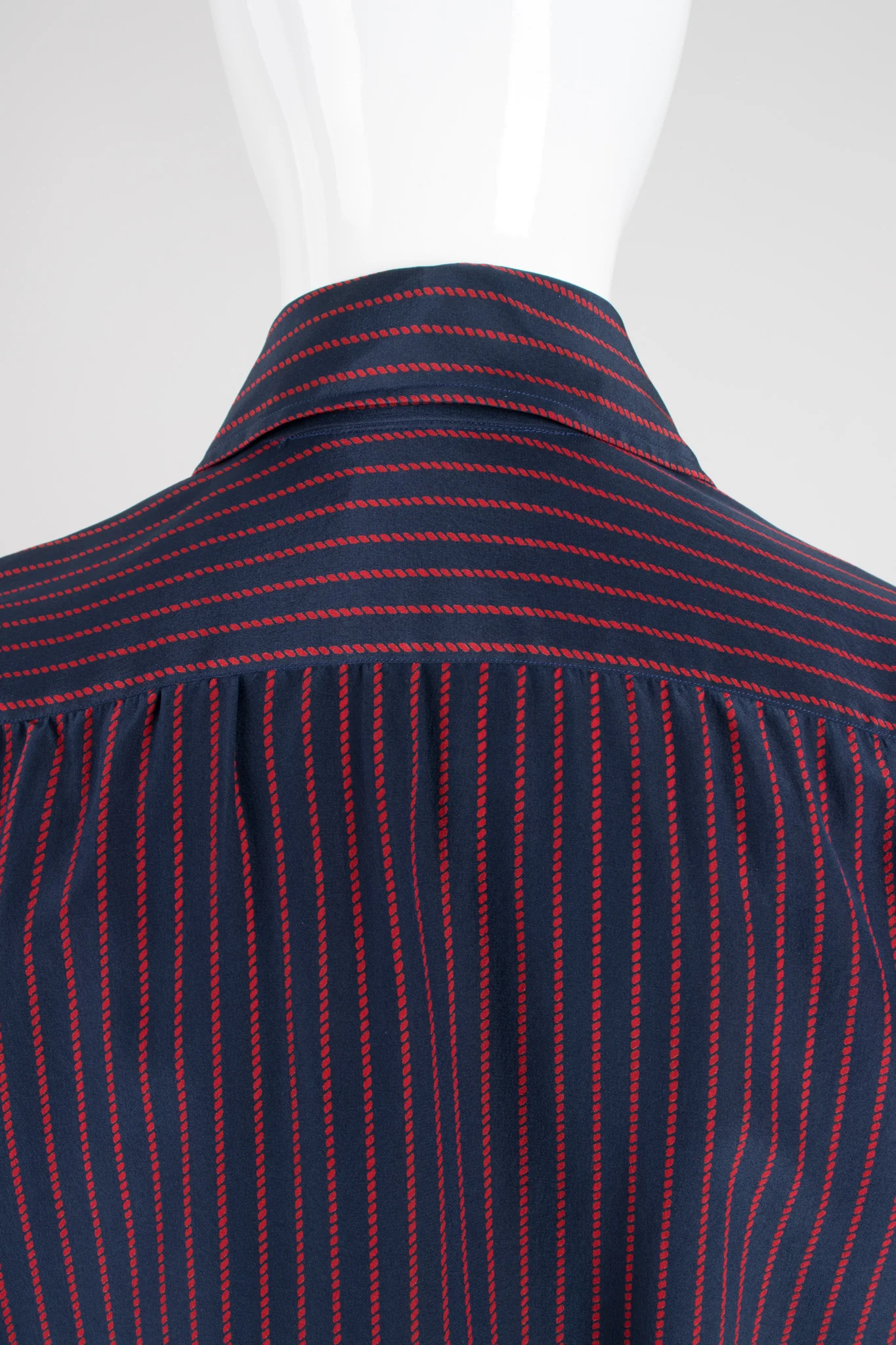Braid Striped Silk Shirt - Image 8