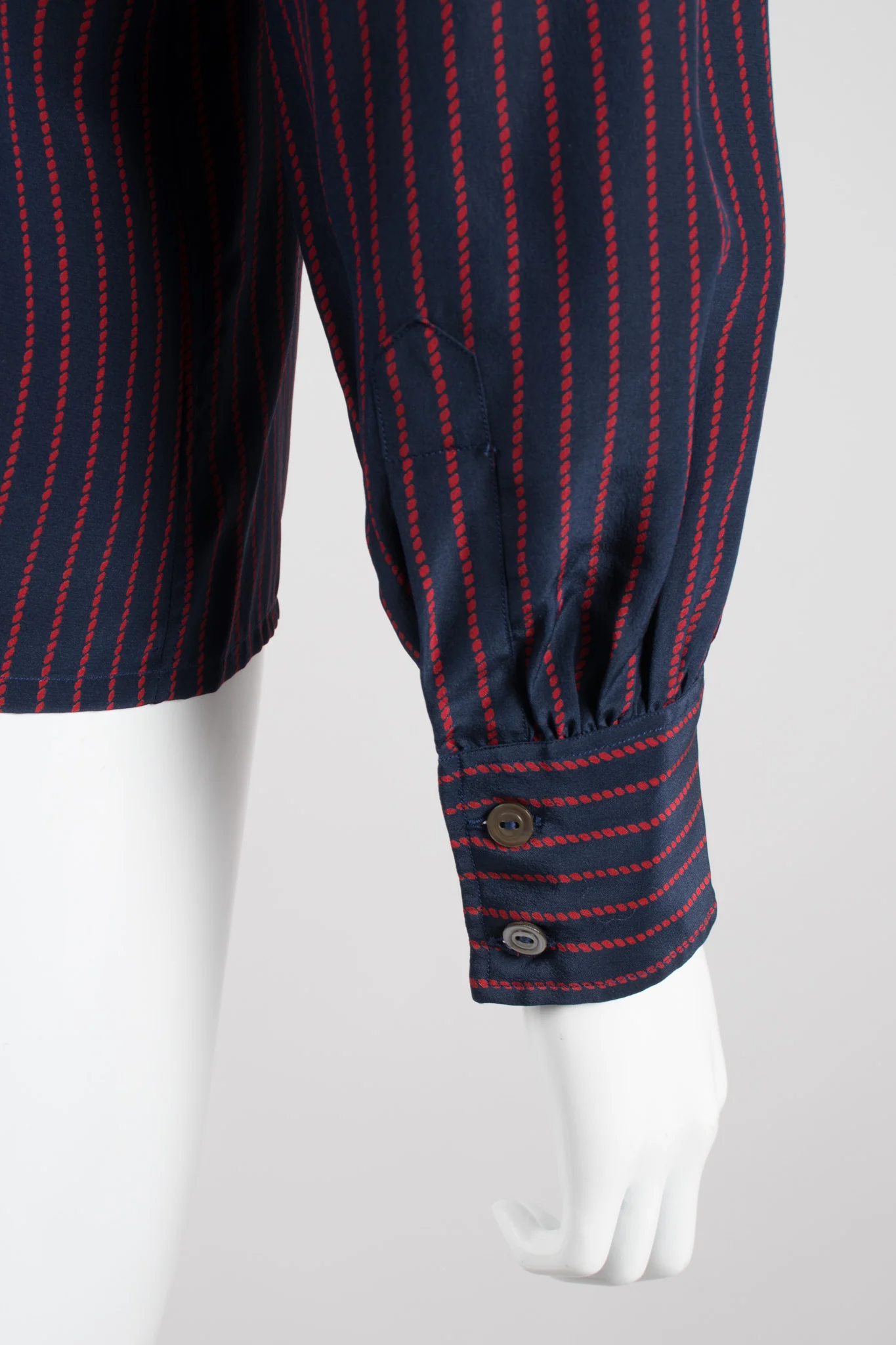 Braid Striped Silk Shirt - Image 9