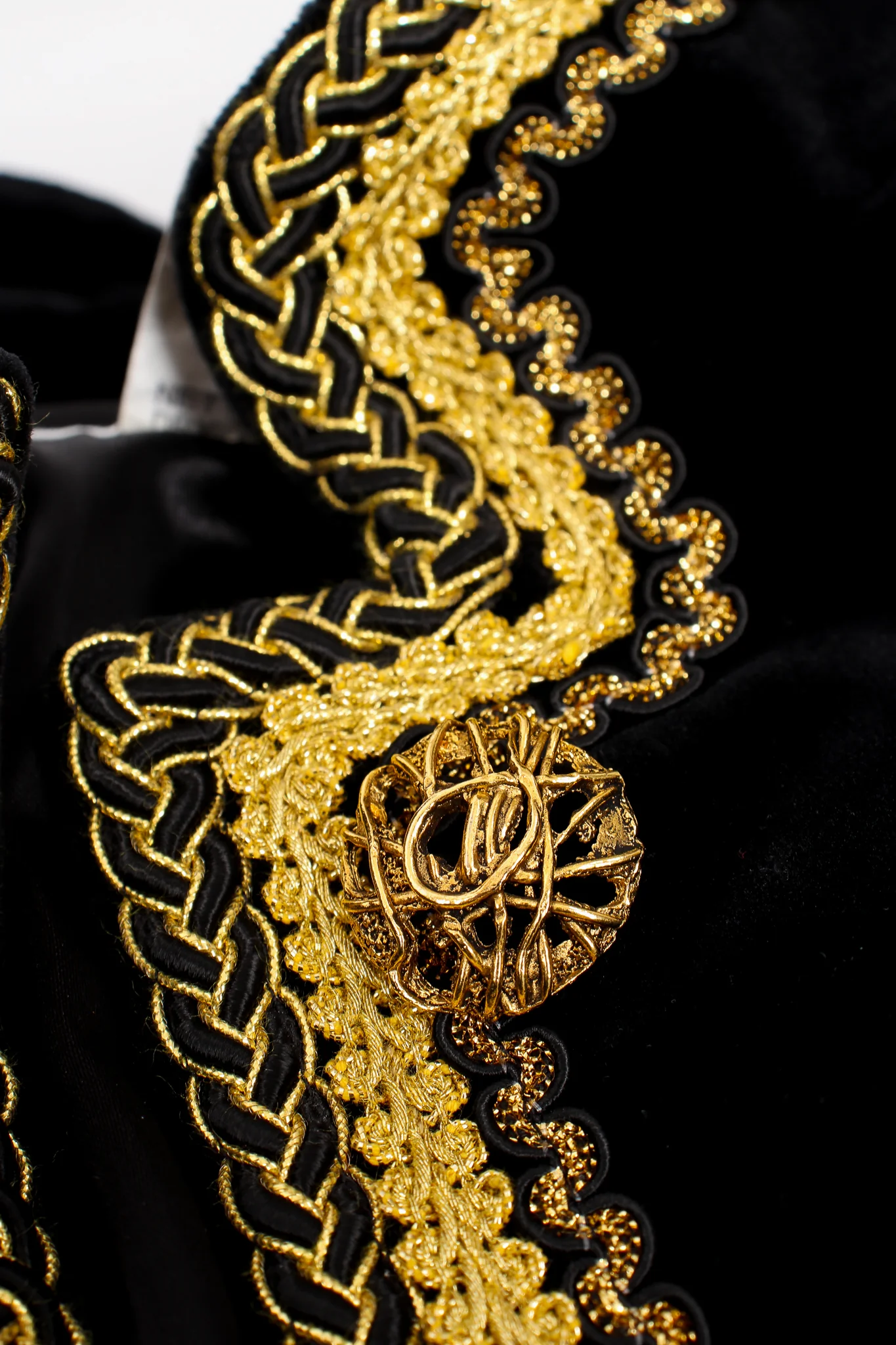 Braid Trim Velvet Jacket & Skirt Set - Image 11