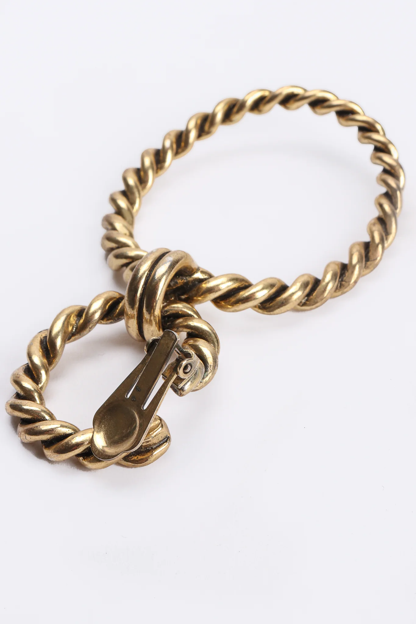 Braided Hoop Drop Earrings - Image 6