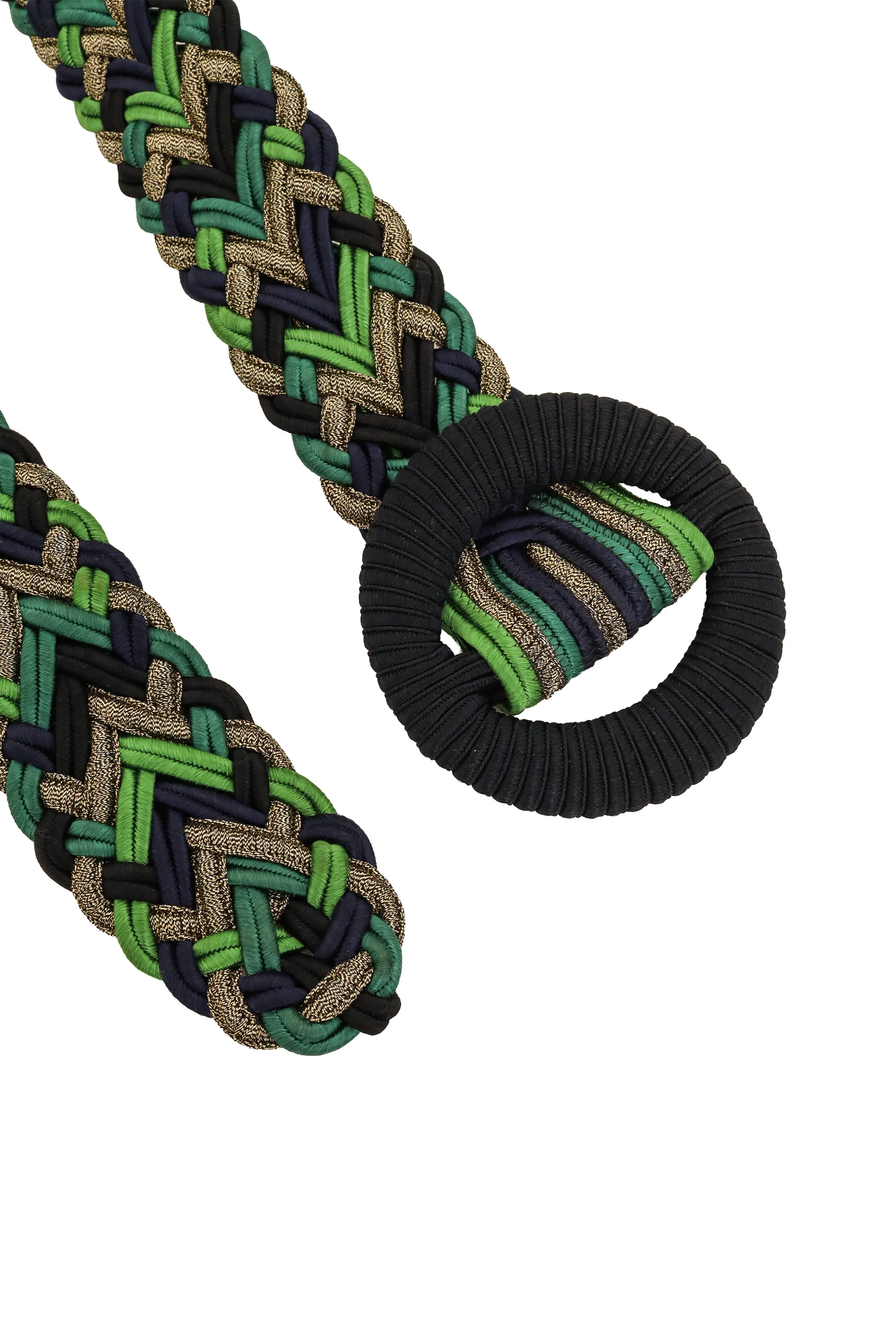 Braided Lamé Ring Belt - Image 3