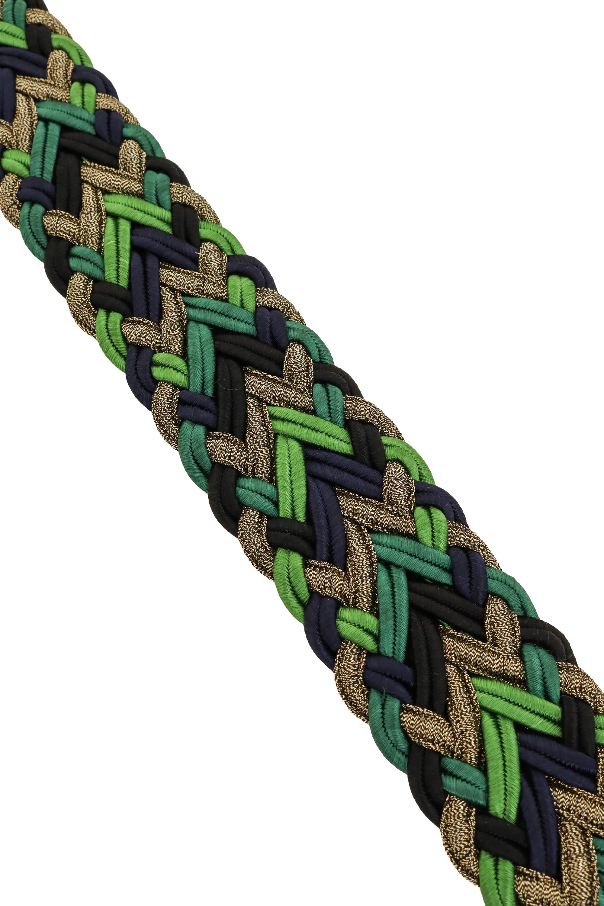 Braided Lamé Ring Belt - Image 4