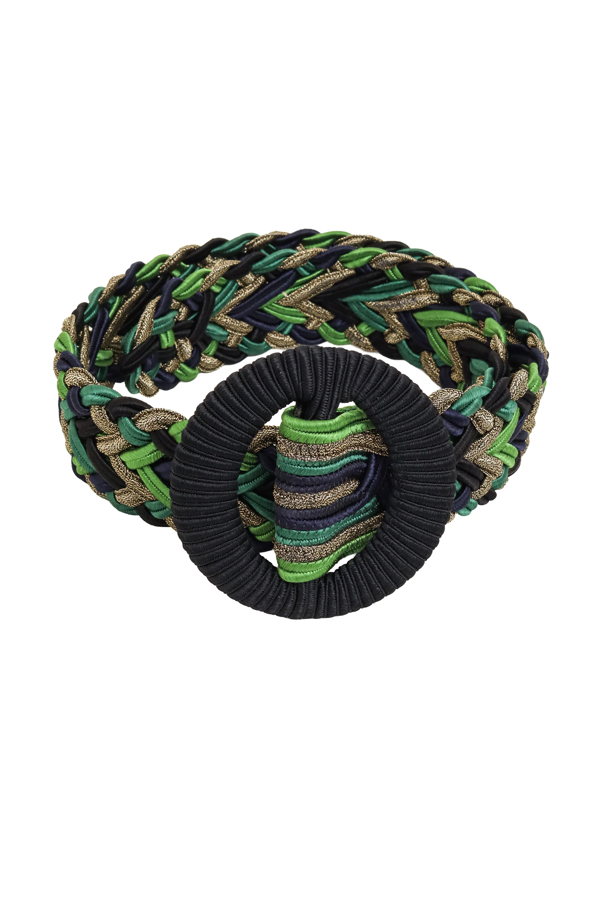 Braided Lamé Ring Belt - Image 5
