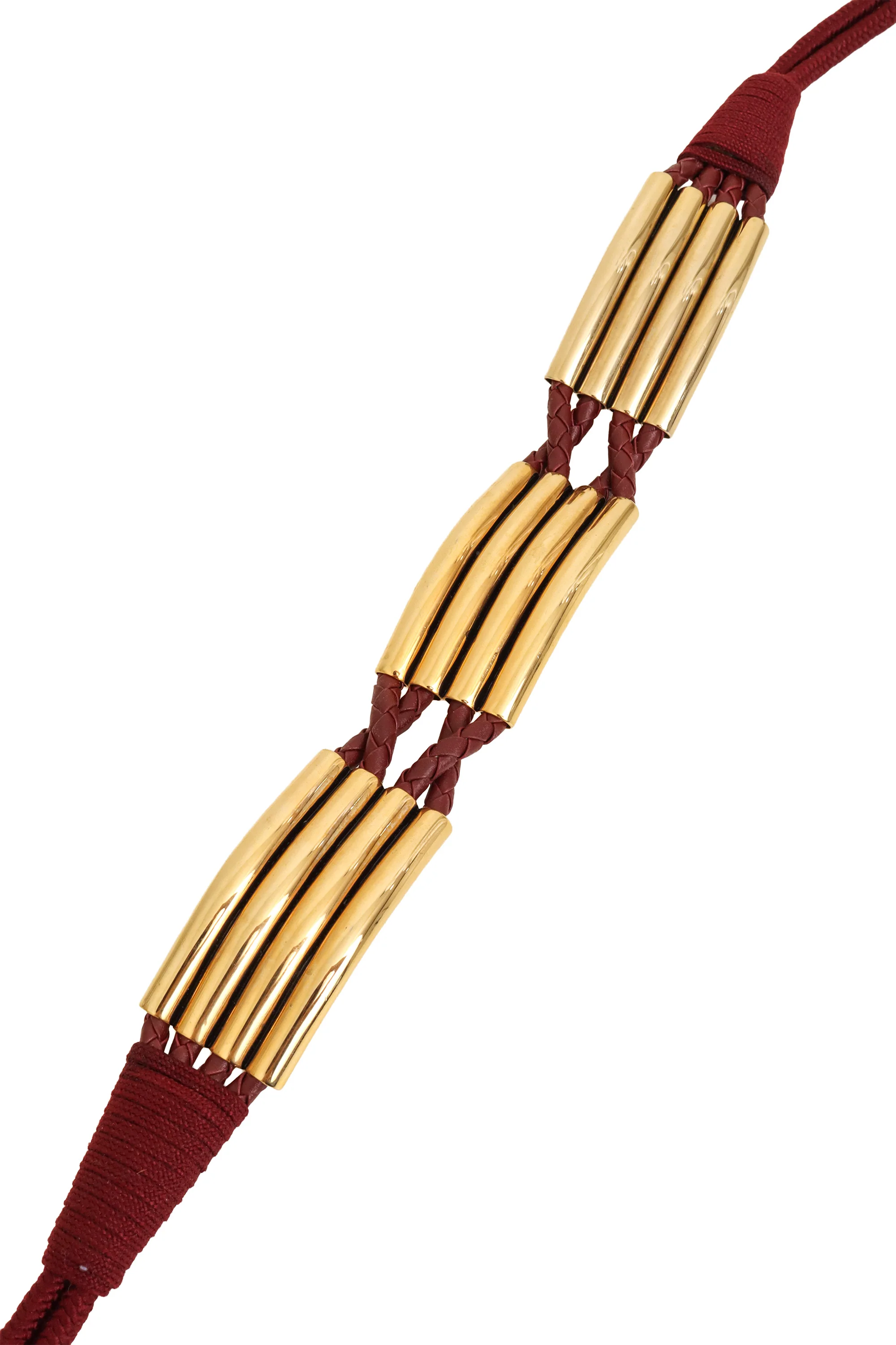 Braided Leather Tube Belt - Image 3
