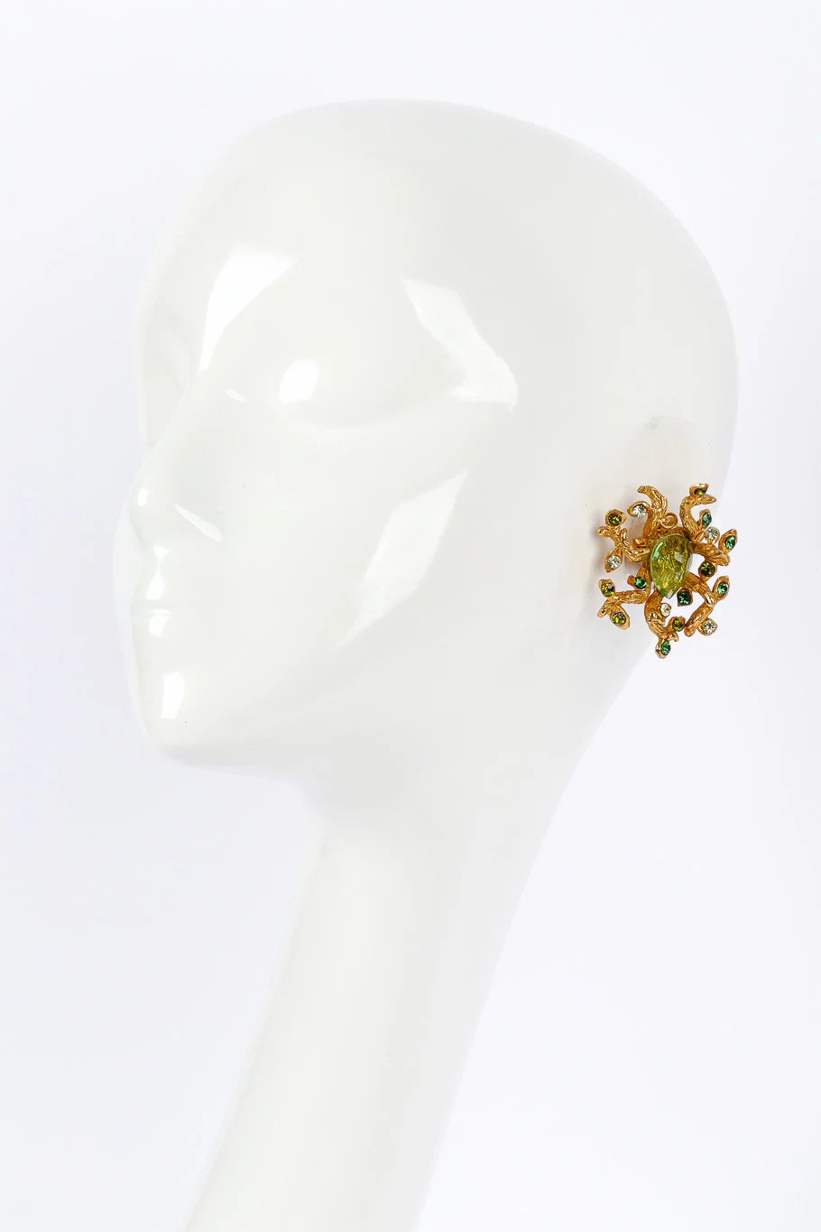 Branch Cluster Crystal Earrings - Image 2