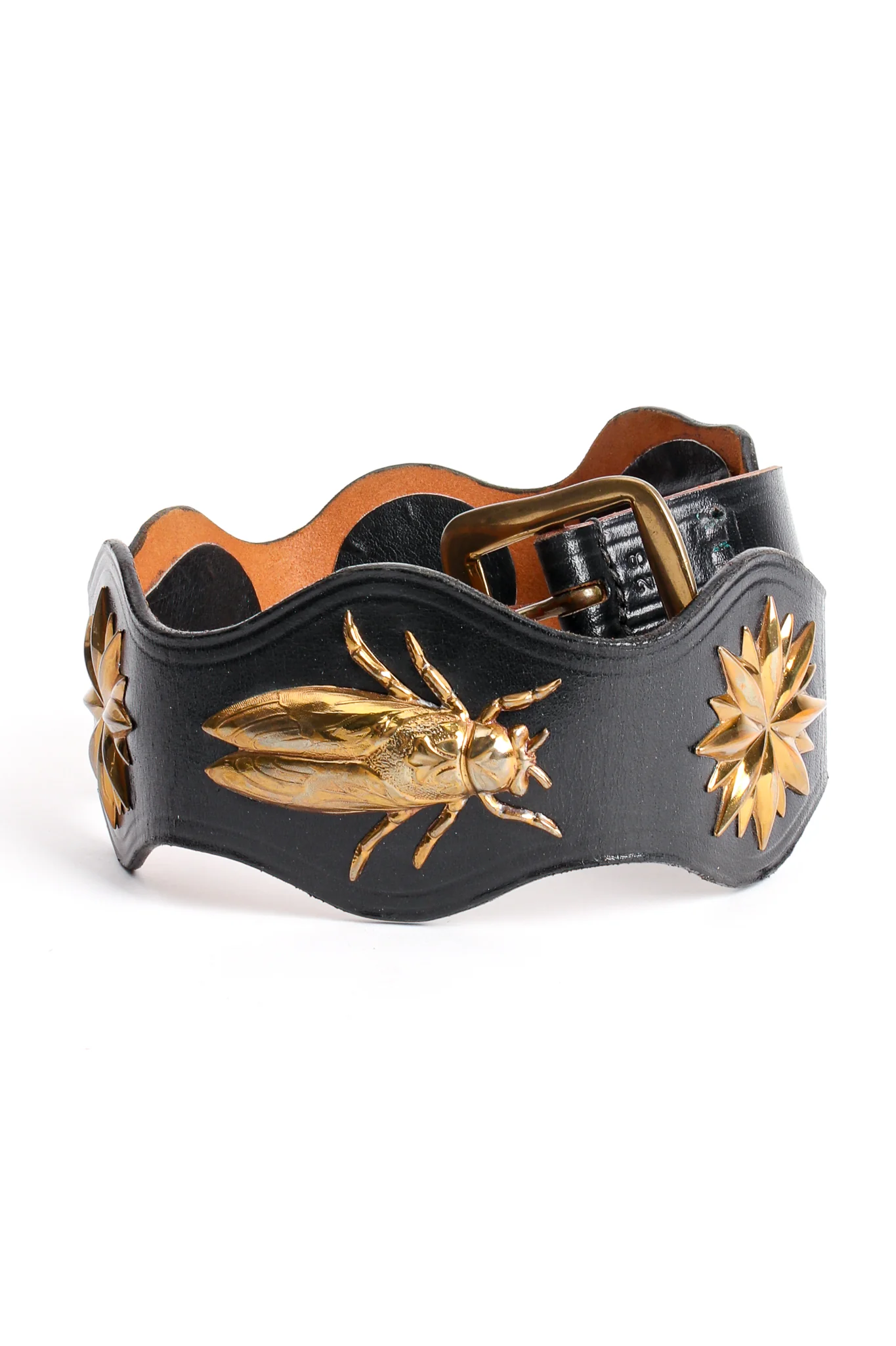 Leather Brass Bug Belt - Image 7