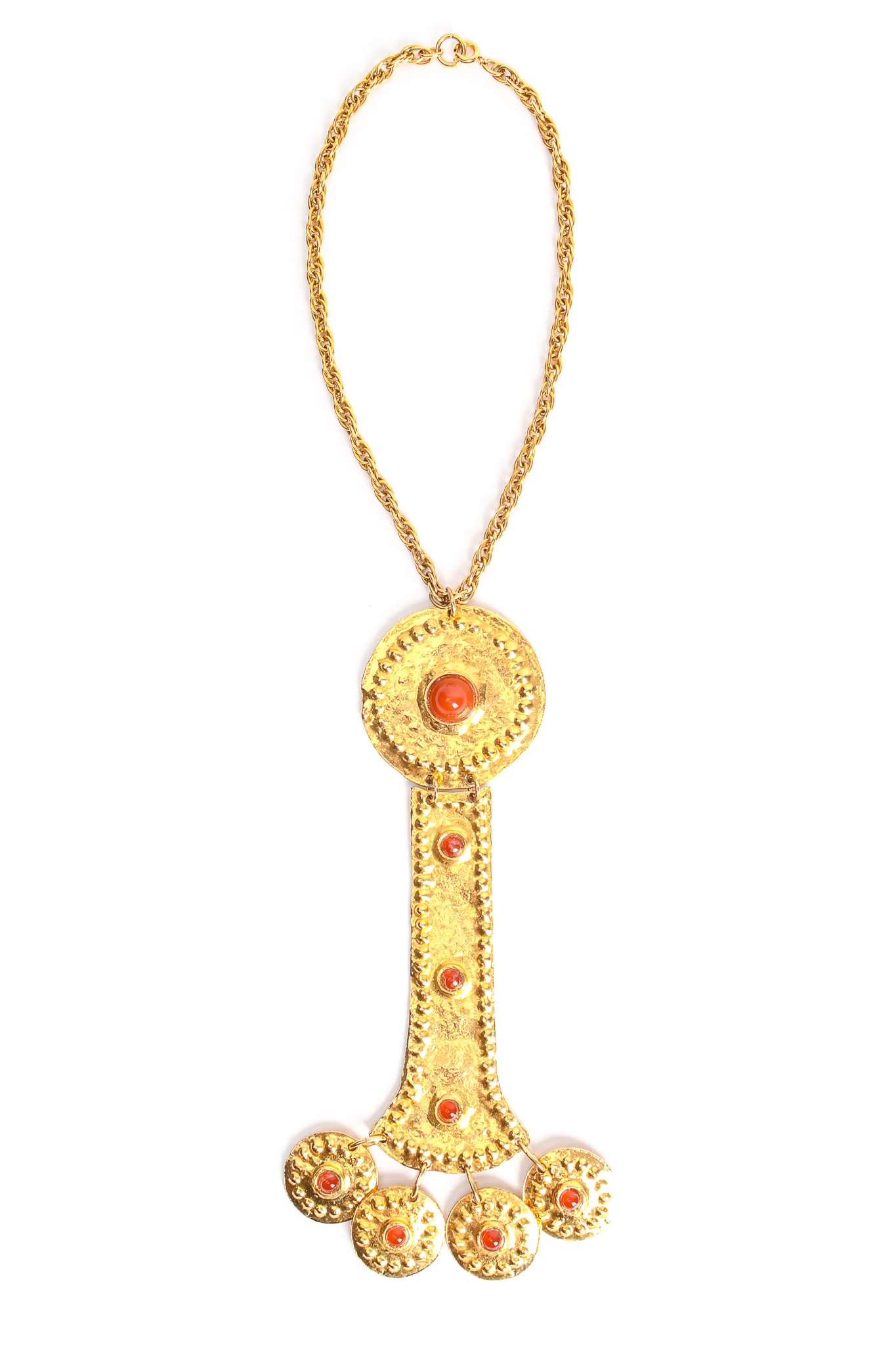 Breast Plate Pendant Necklace - Image 3