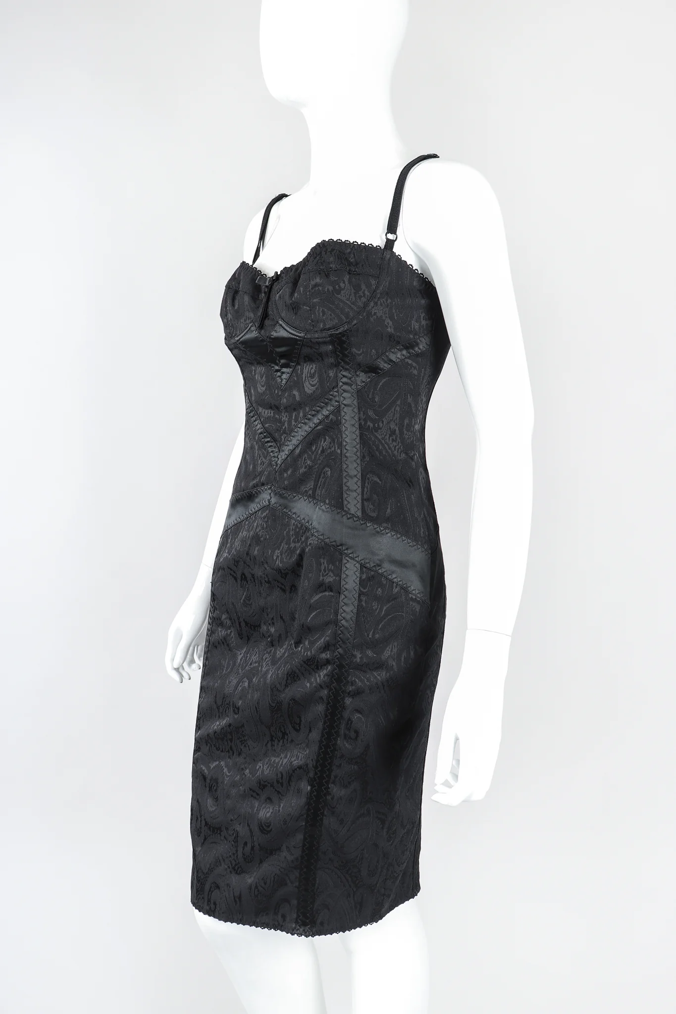 Brocade Bustier Slip Dress