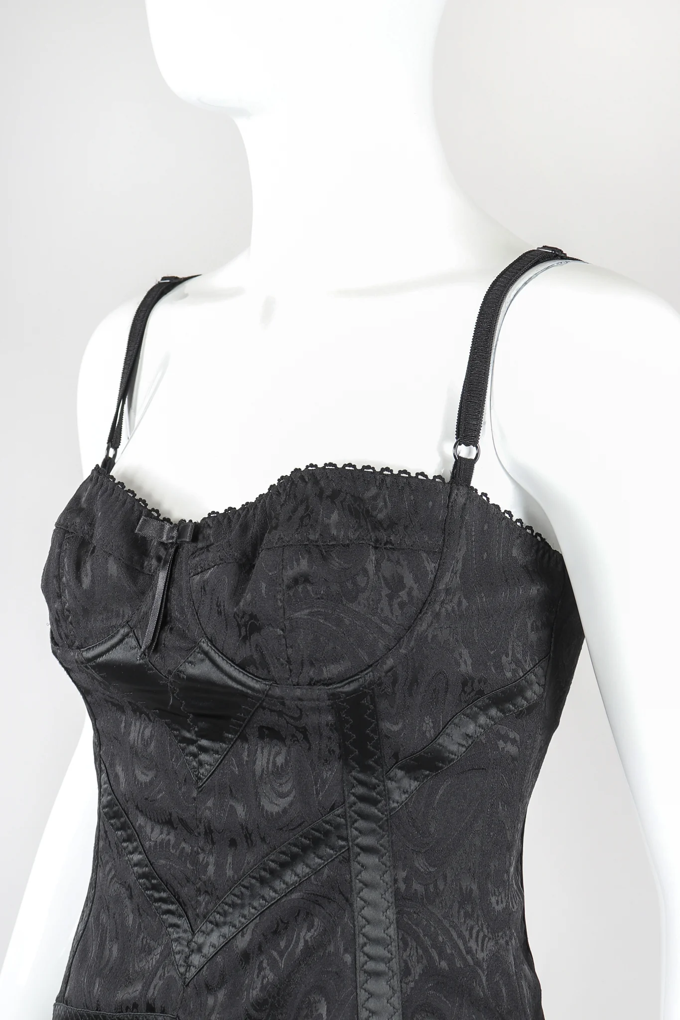 Brocade Bustier Slip Dress - Image 3
