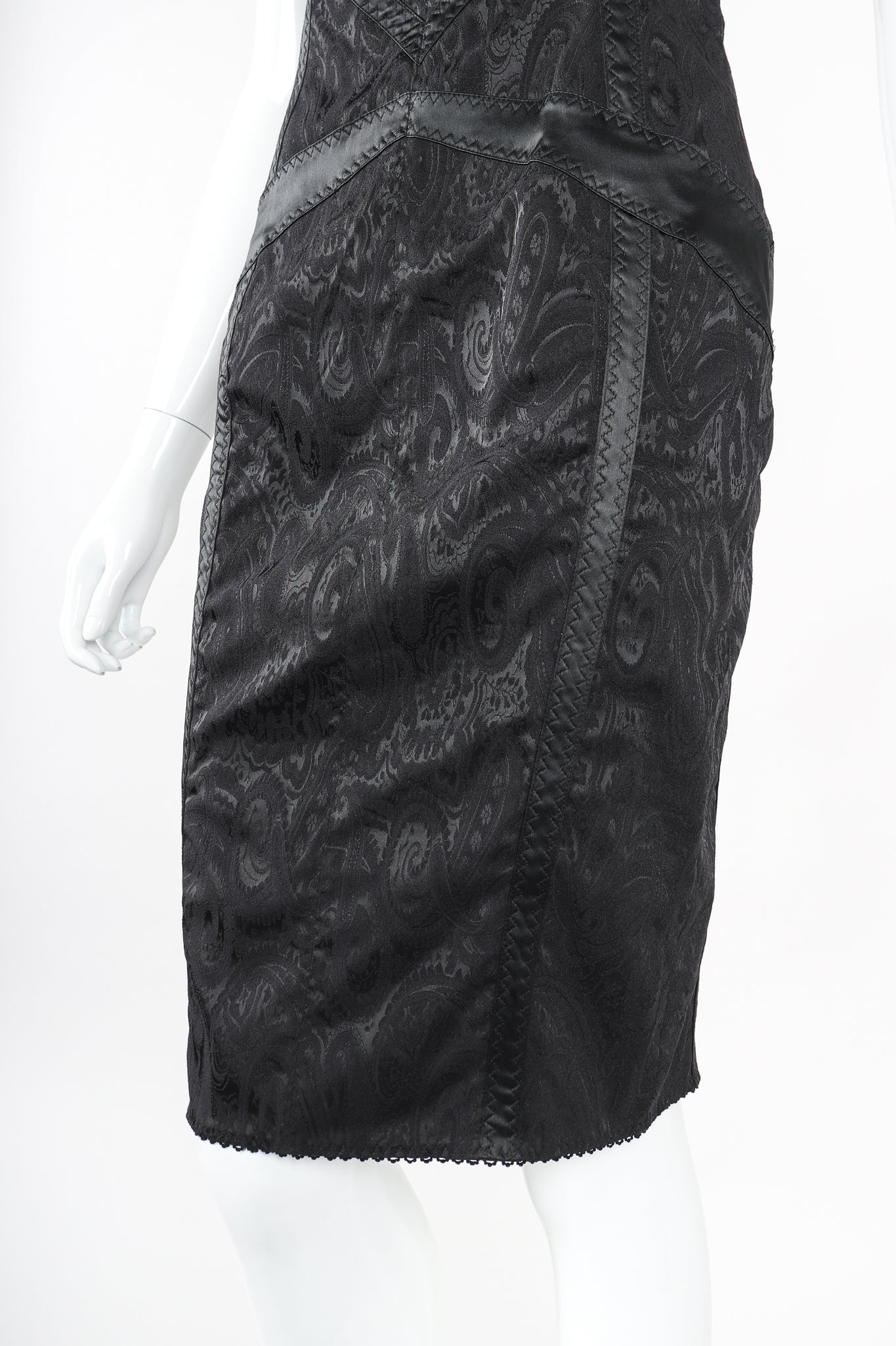 Brocade Bustier Slip Dress - Image 4