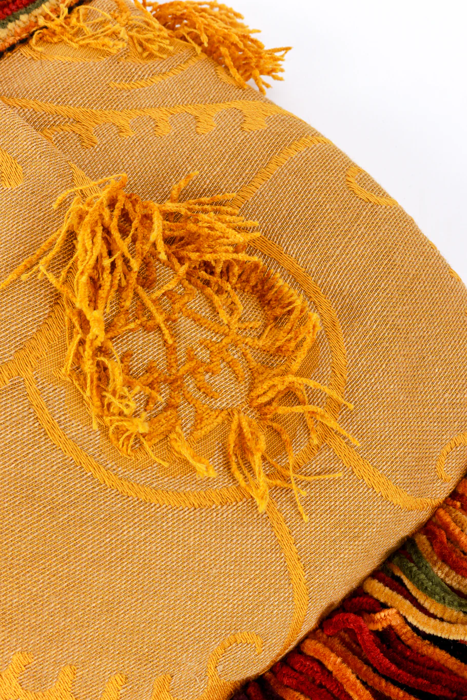 Brocade Chenille Fringe Bag - Image 5