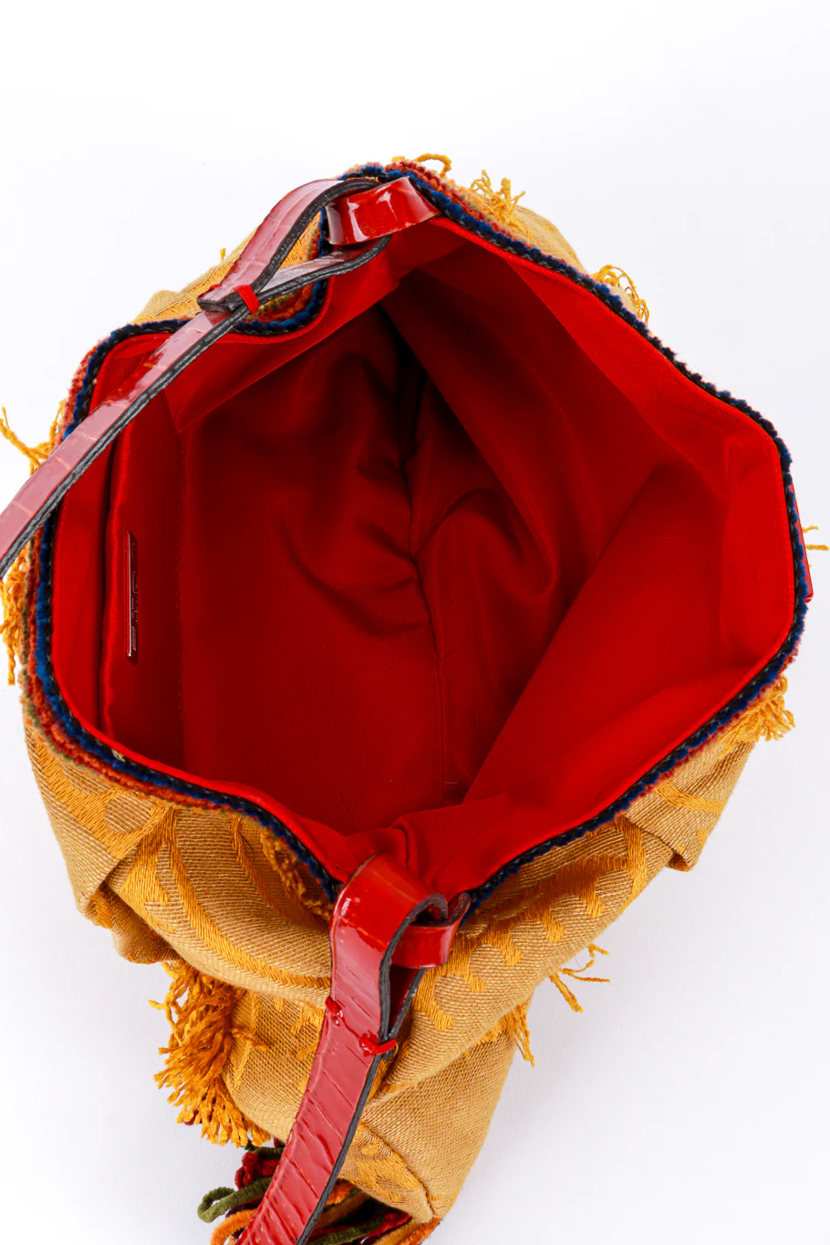 Brocade Chenille Fringe Bag - Image 7
