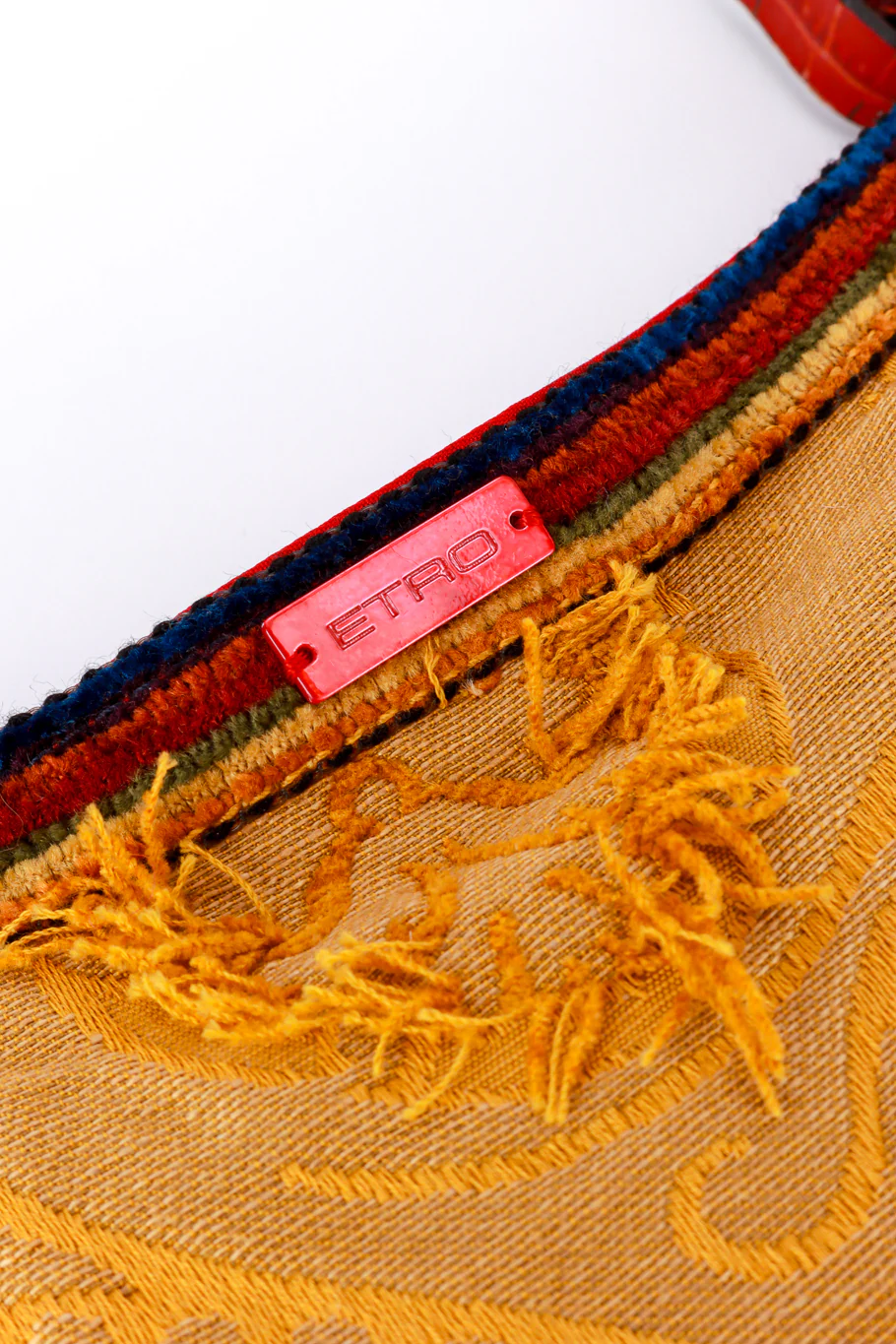 Brocade Chenille Fringe Bag - Image 9