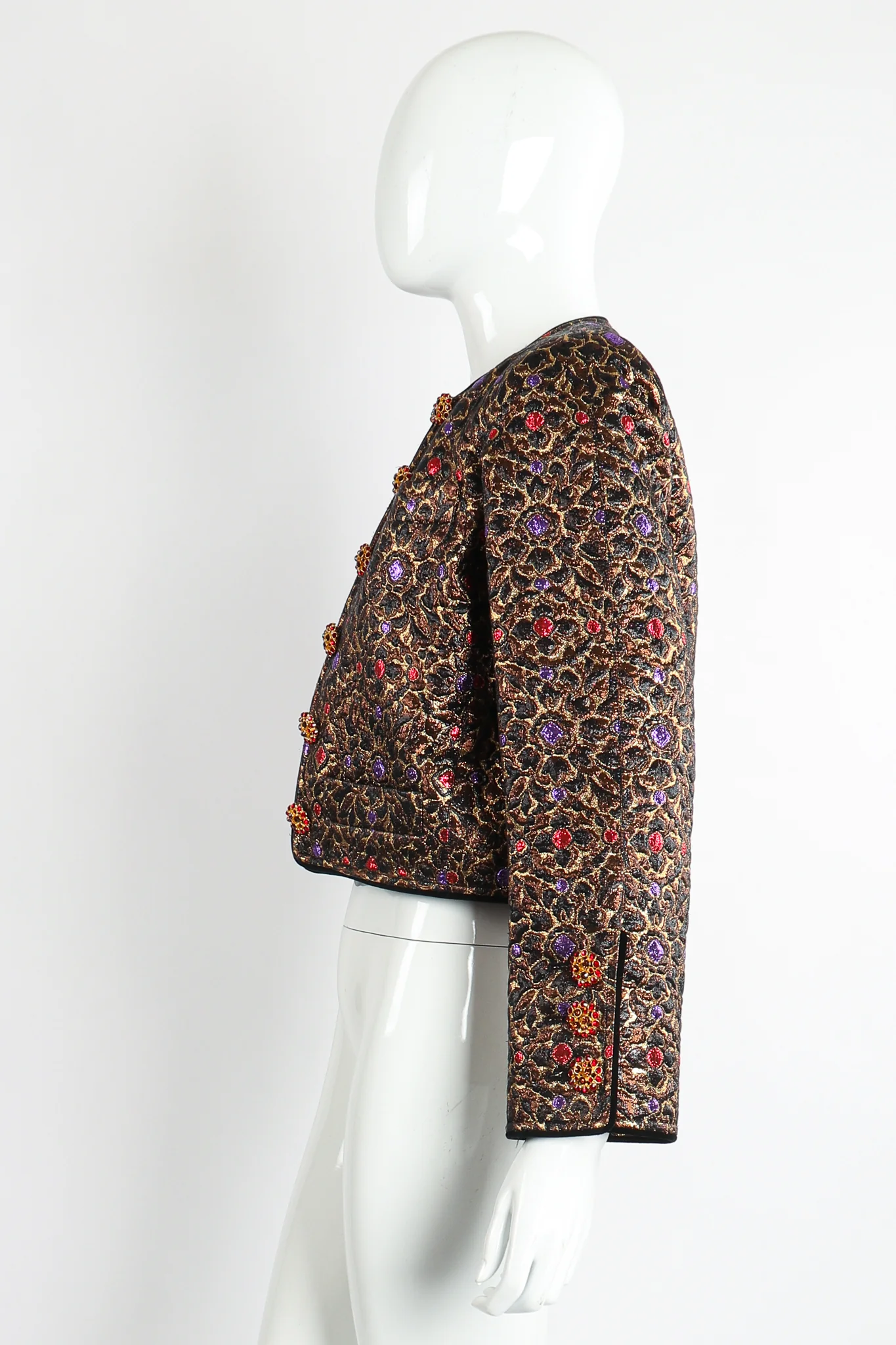 Brocade Crop Jacket - Image 7