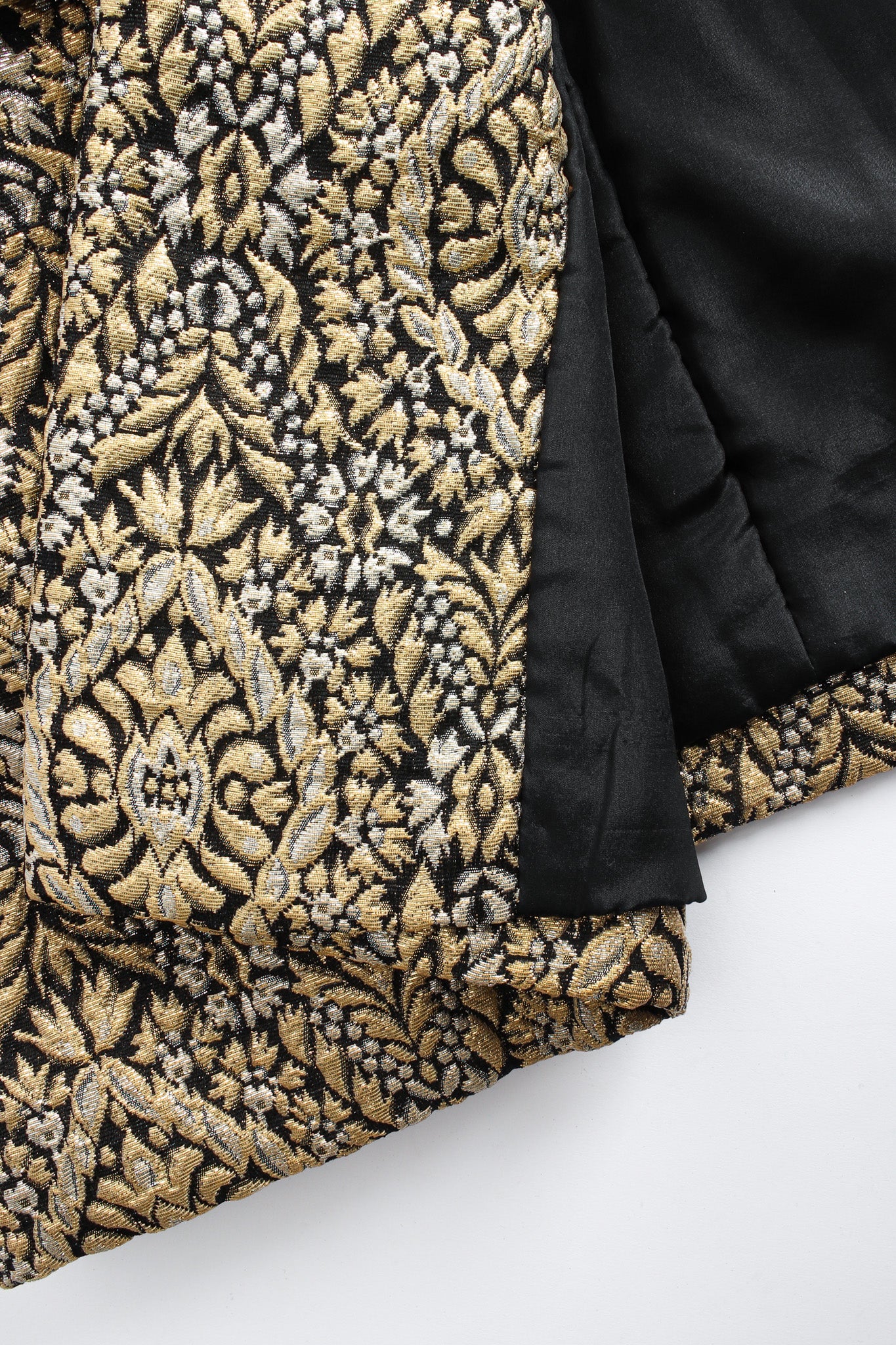 Fleur Foliage Brocade Peacoat - Image 7