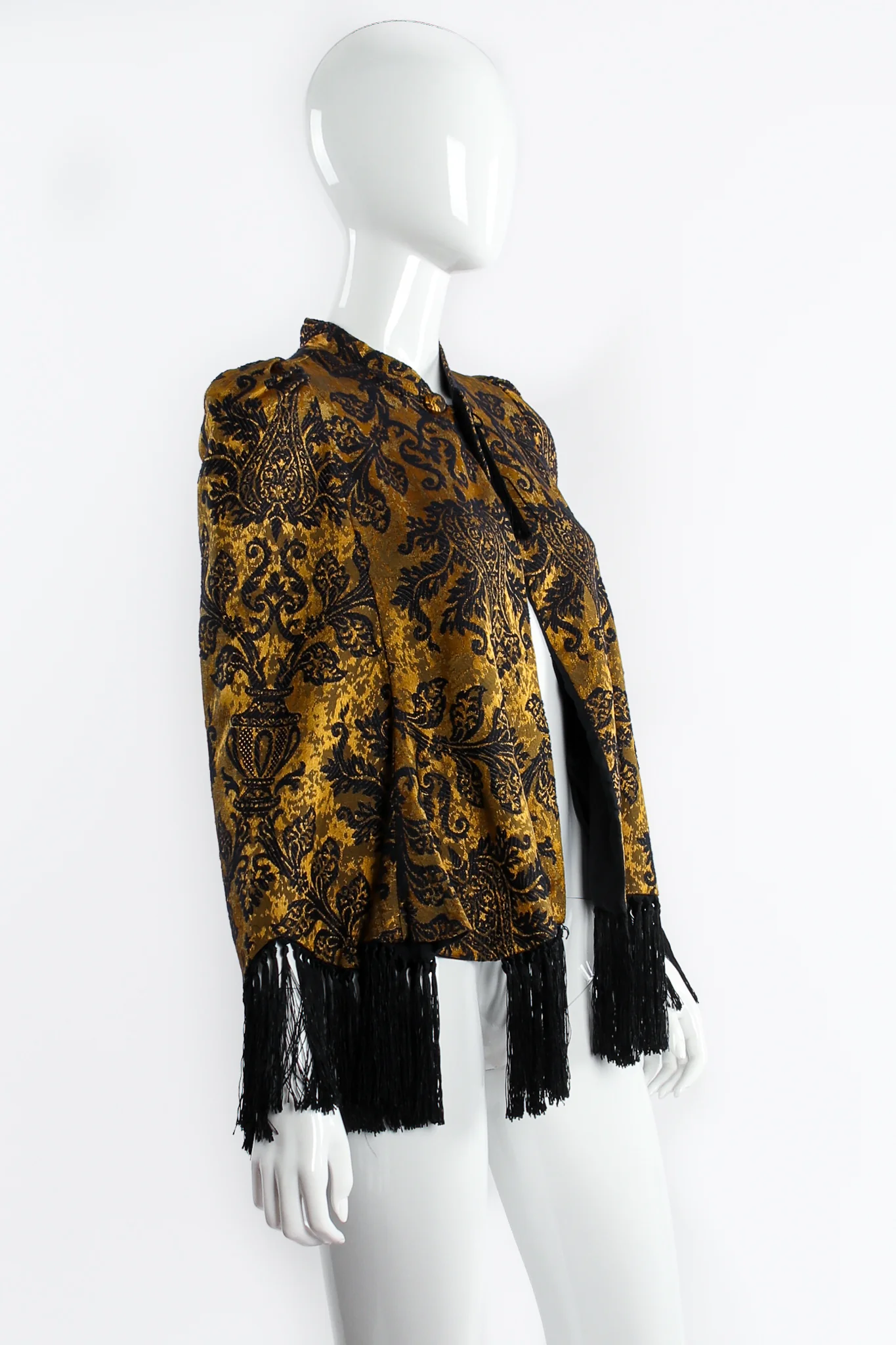 Brocade Fringe Capelet - Image 2