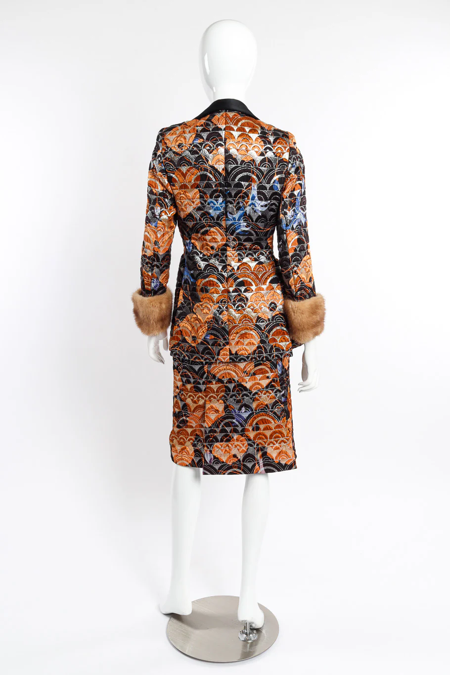 Brocade Jacket and Skirt Set - Image 3
