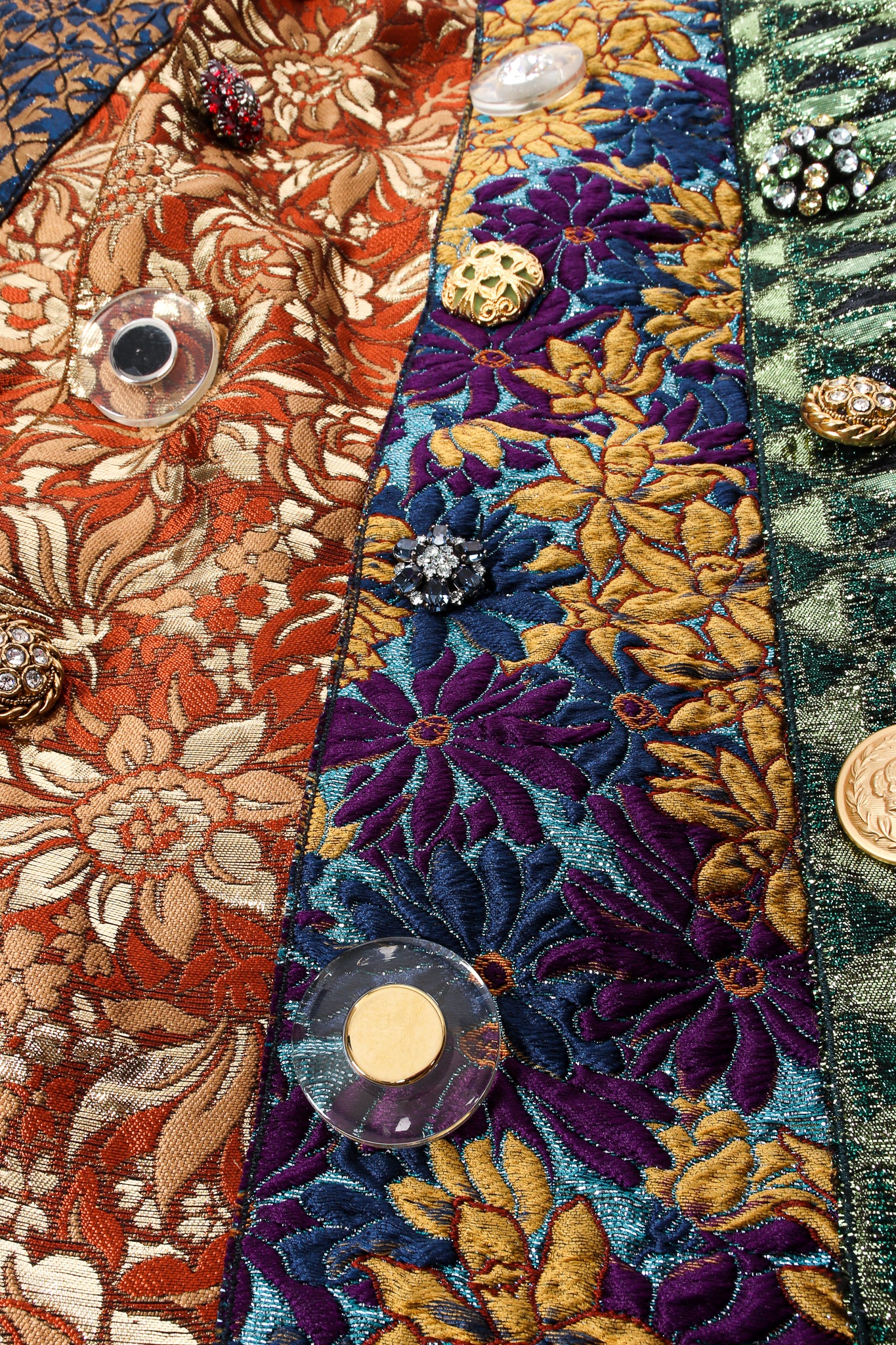 Brocade Pieced Panel Midi Skirt - Image 6