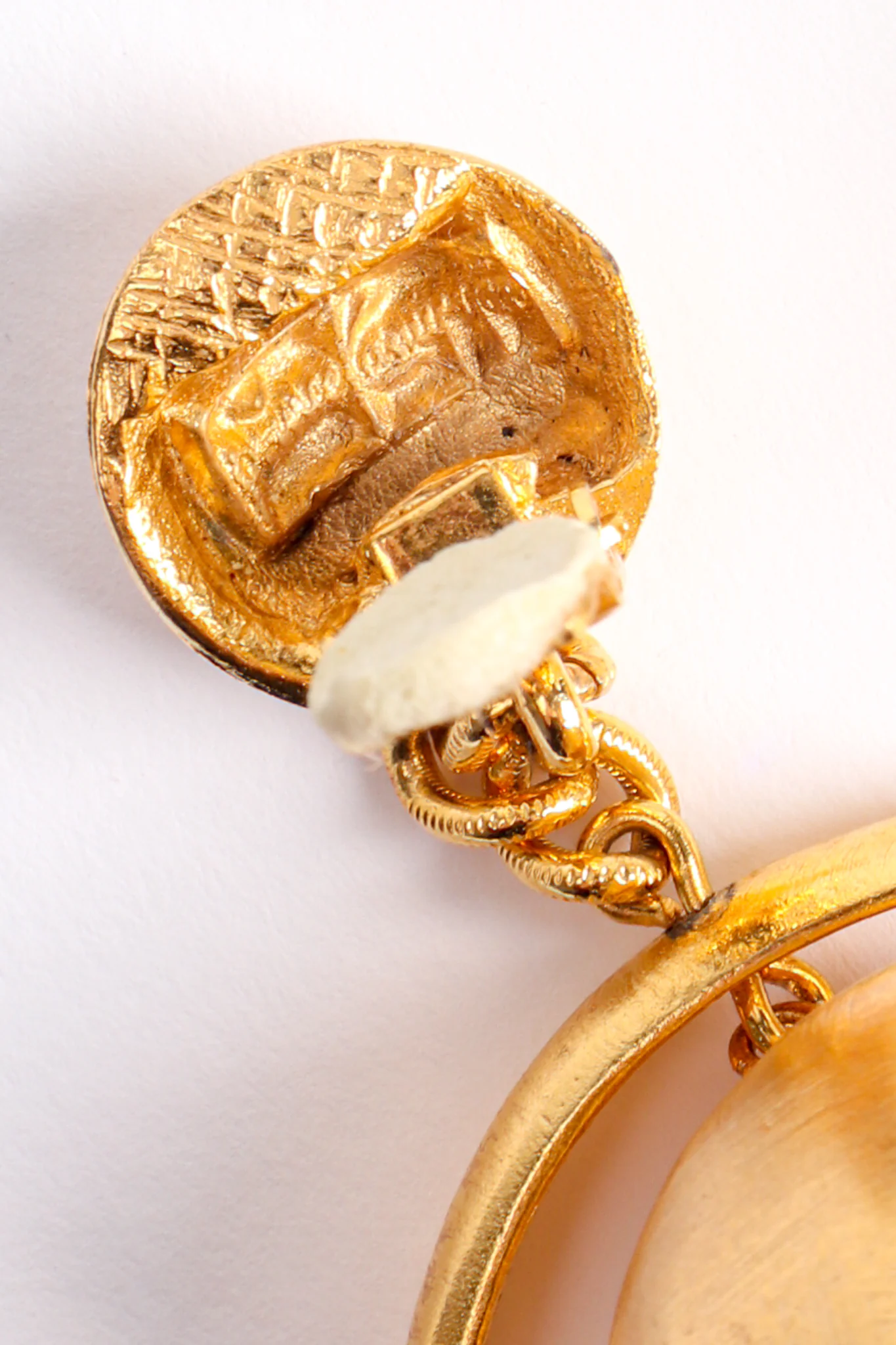 Brushed Saturn Hoop Earrings II - Image 7