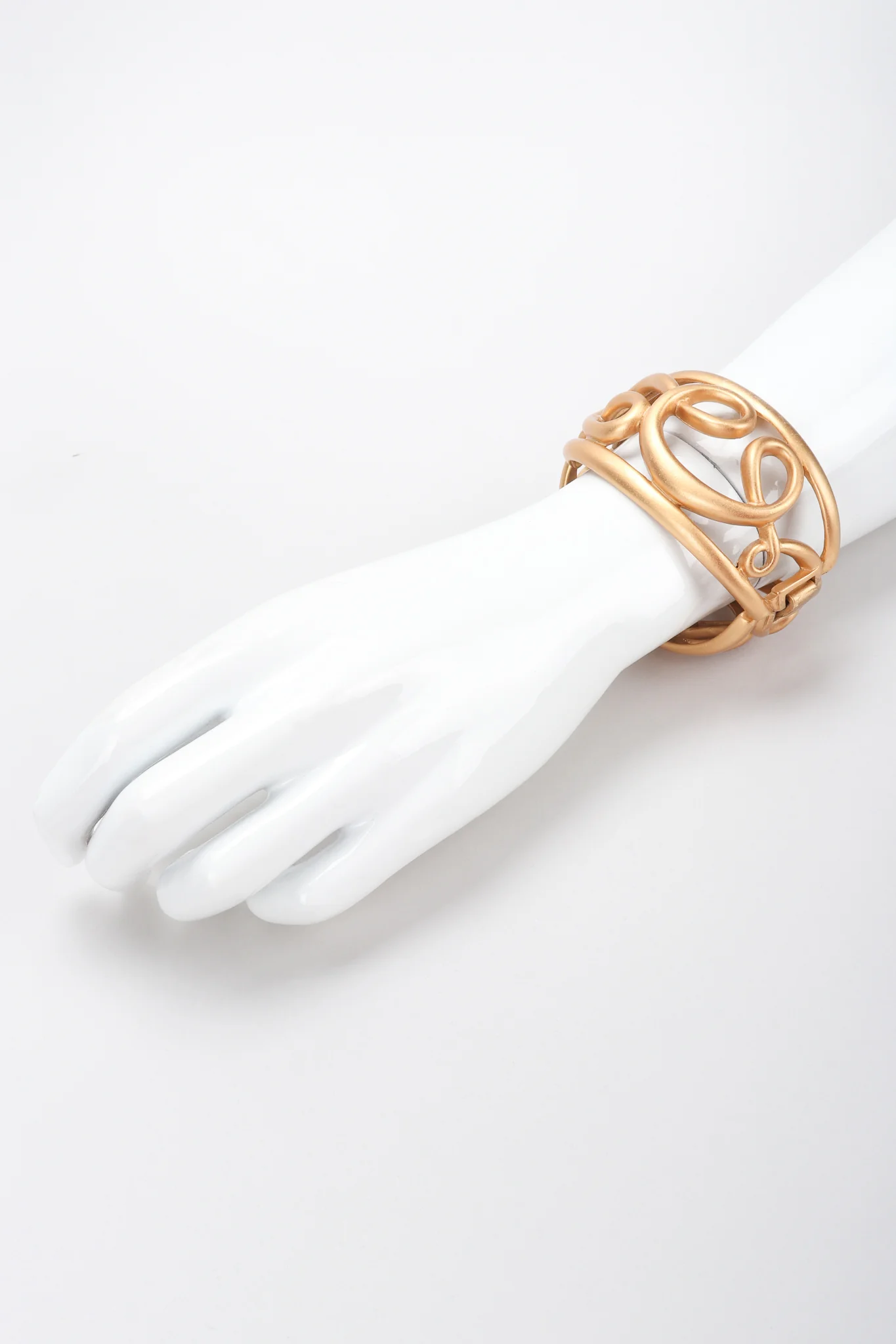 Brushed Swirl Cage Bracelet - Image 3