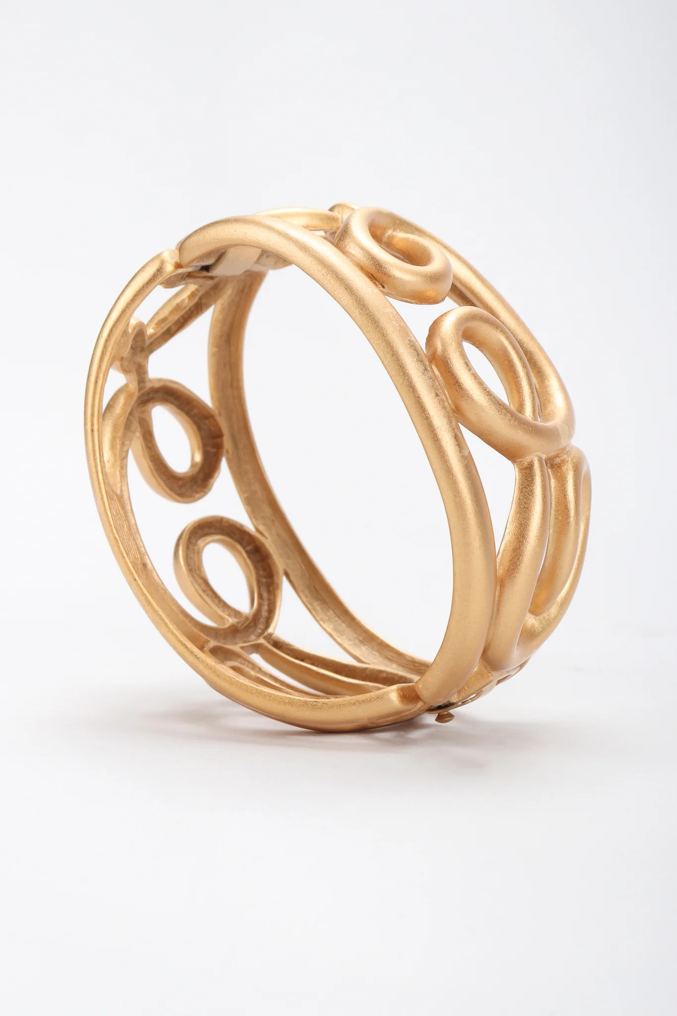 Brushed Swirl Cage Bracelet - Image 4