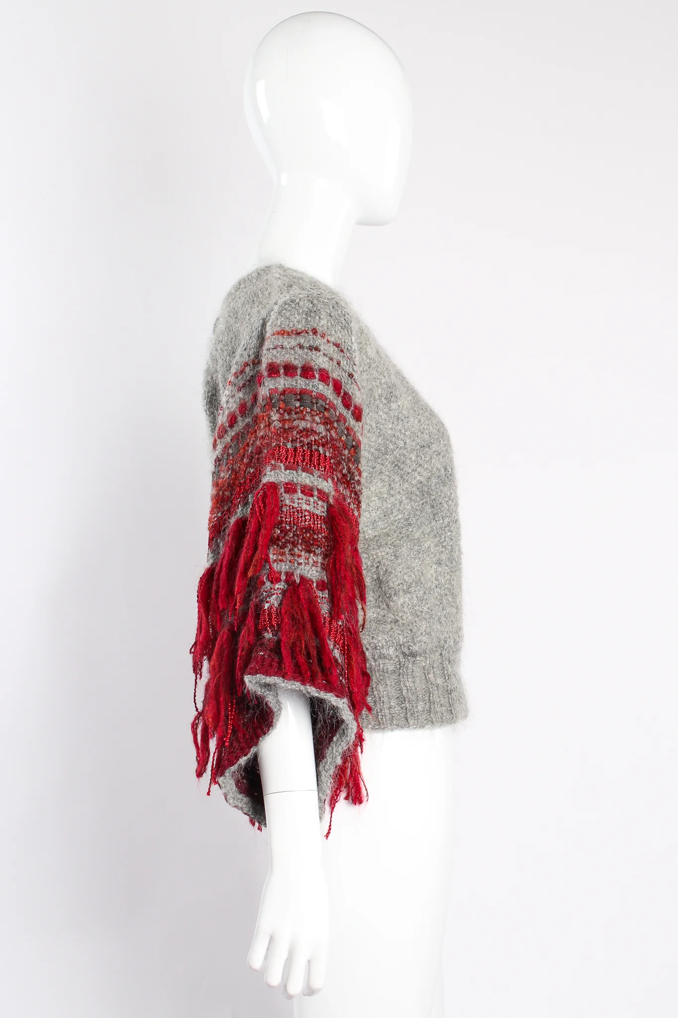 Brushed Yarn Fringe Top & Skirt Set - Image 7