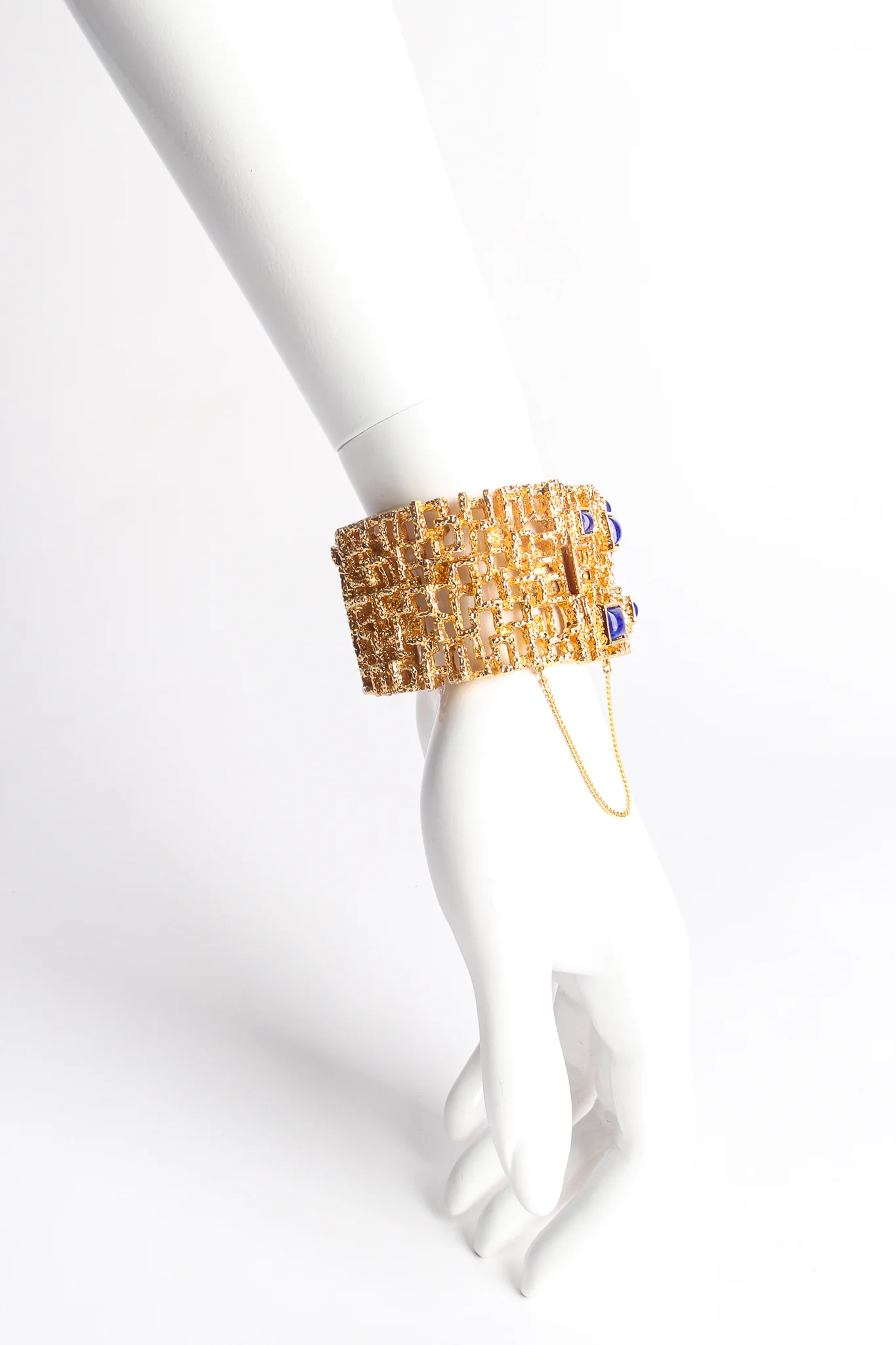 Brutalist Cage Cuff Bracelet - Image 9