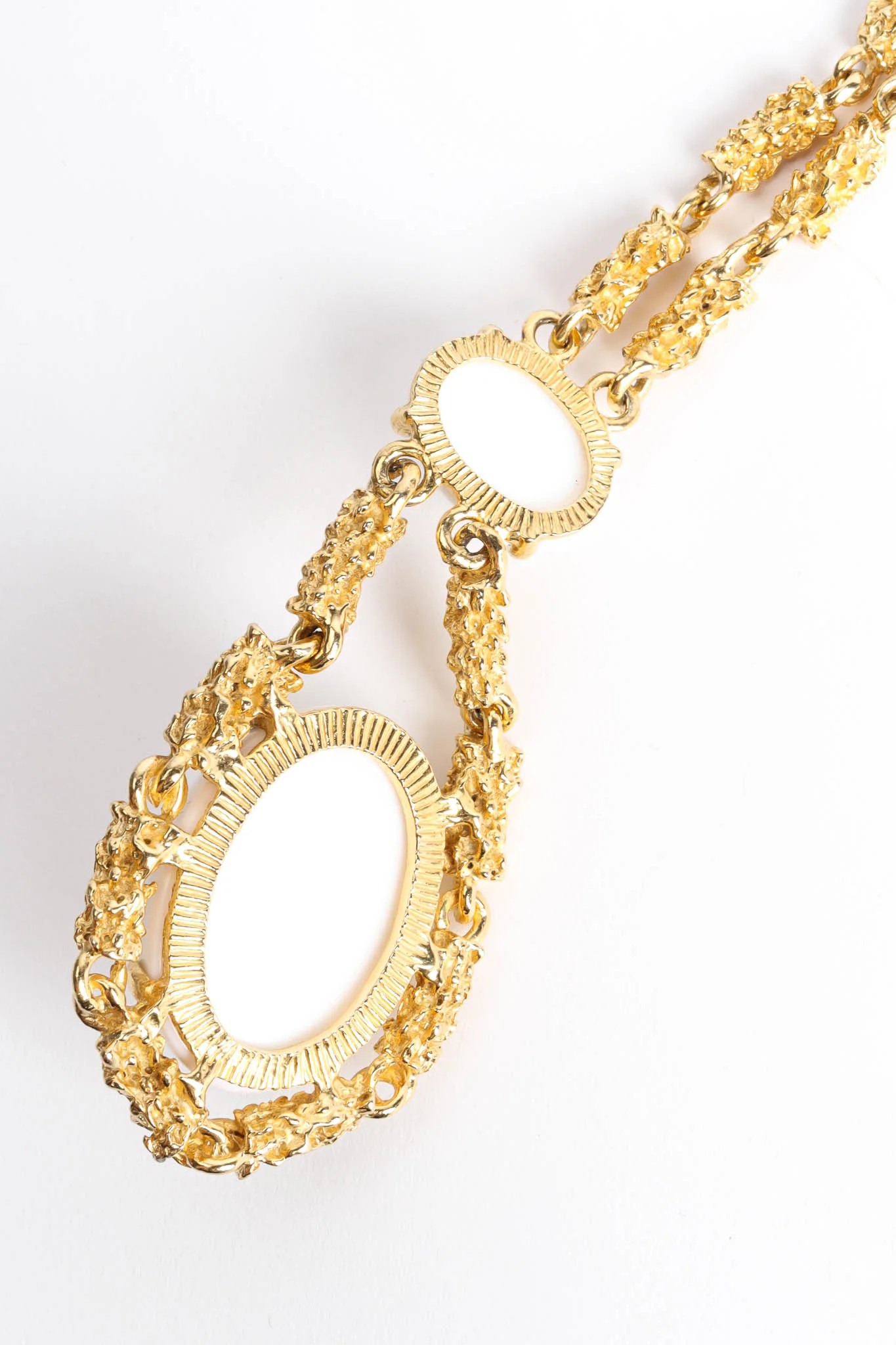 Brutalist Double Egg Pendant Necklace - Image 6