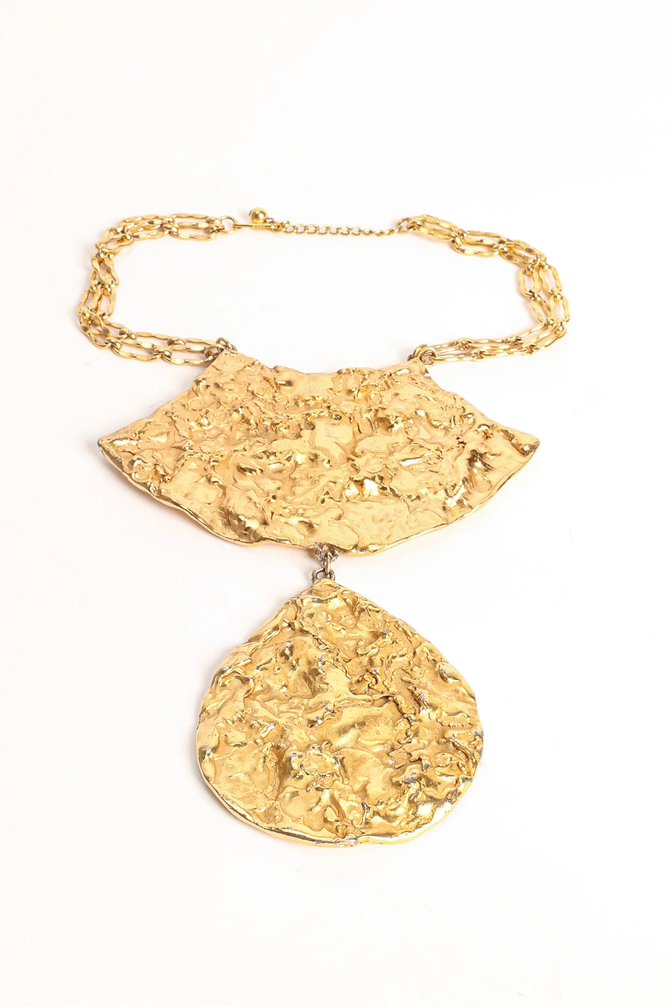 Brutalist Double Pendant Necklace II - Image 4
