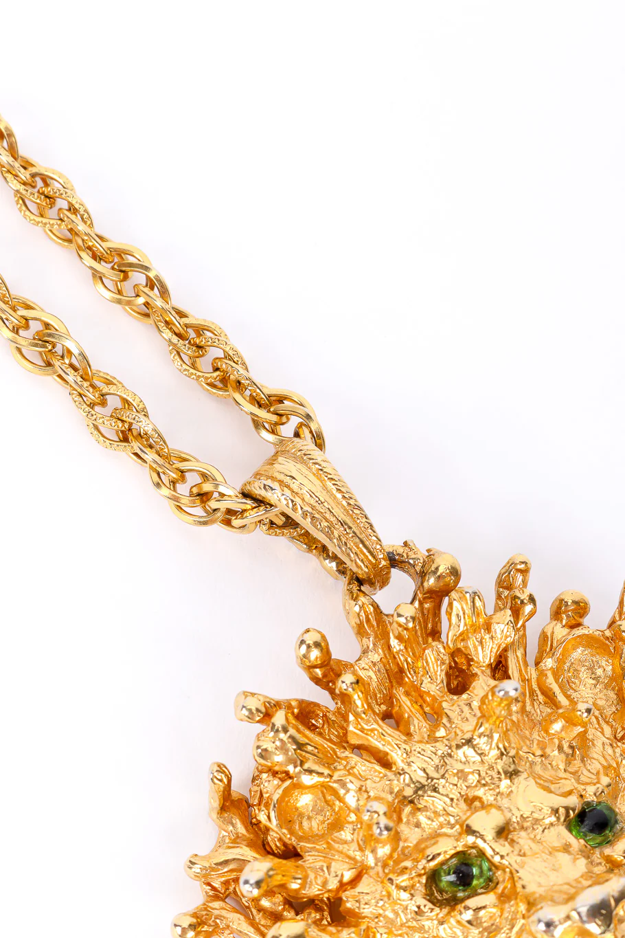Brutalist Lion Head Necklace - Image 4