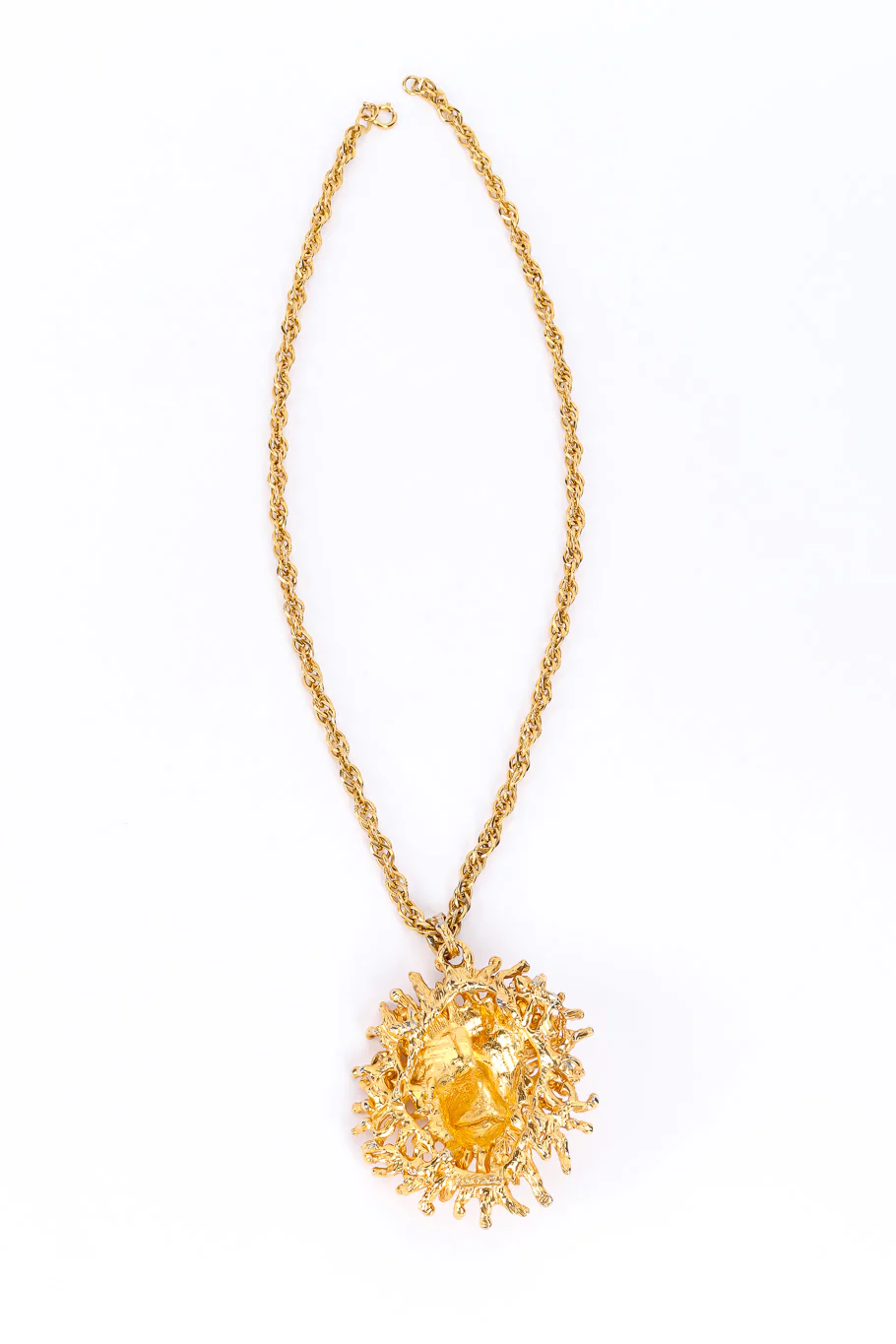 Brutalist Lion Head Necklace - Image 7