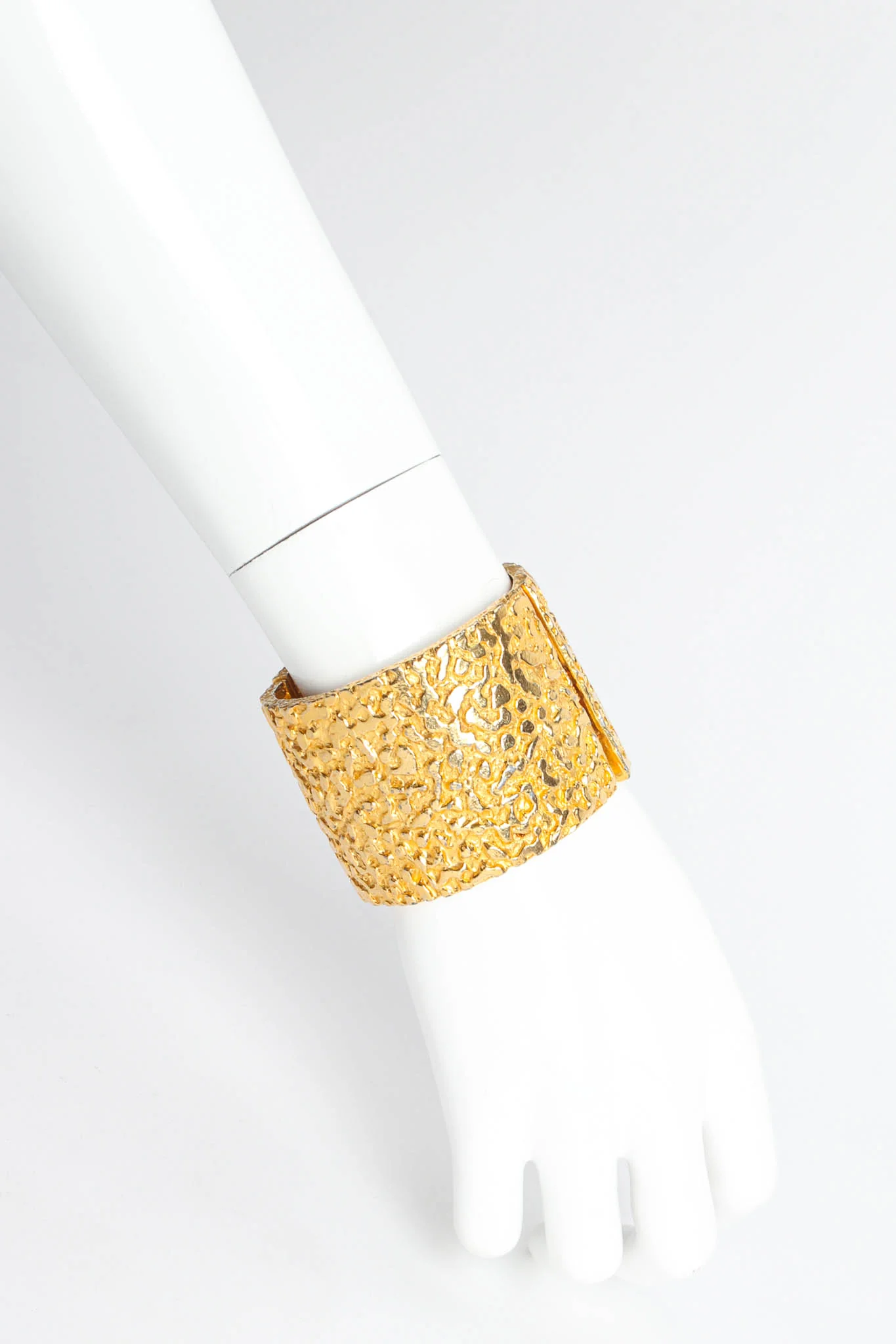 Wide Textured Bracelet - Image 3