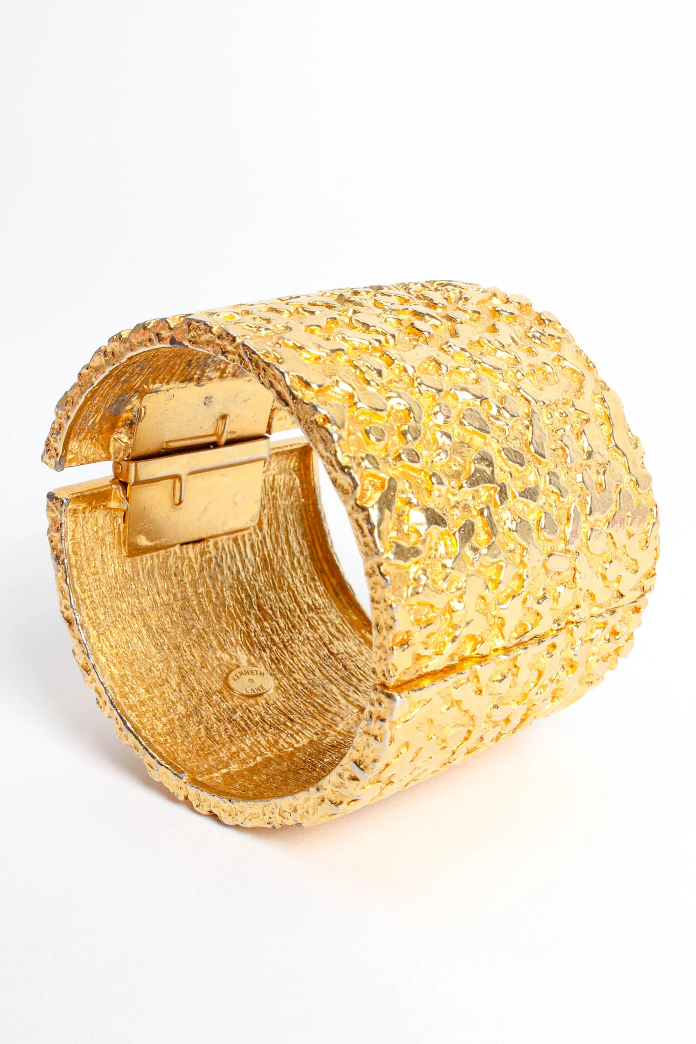 Wide Textured Bracelet - Image 7