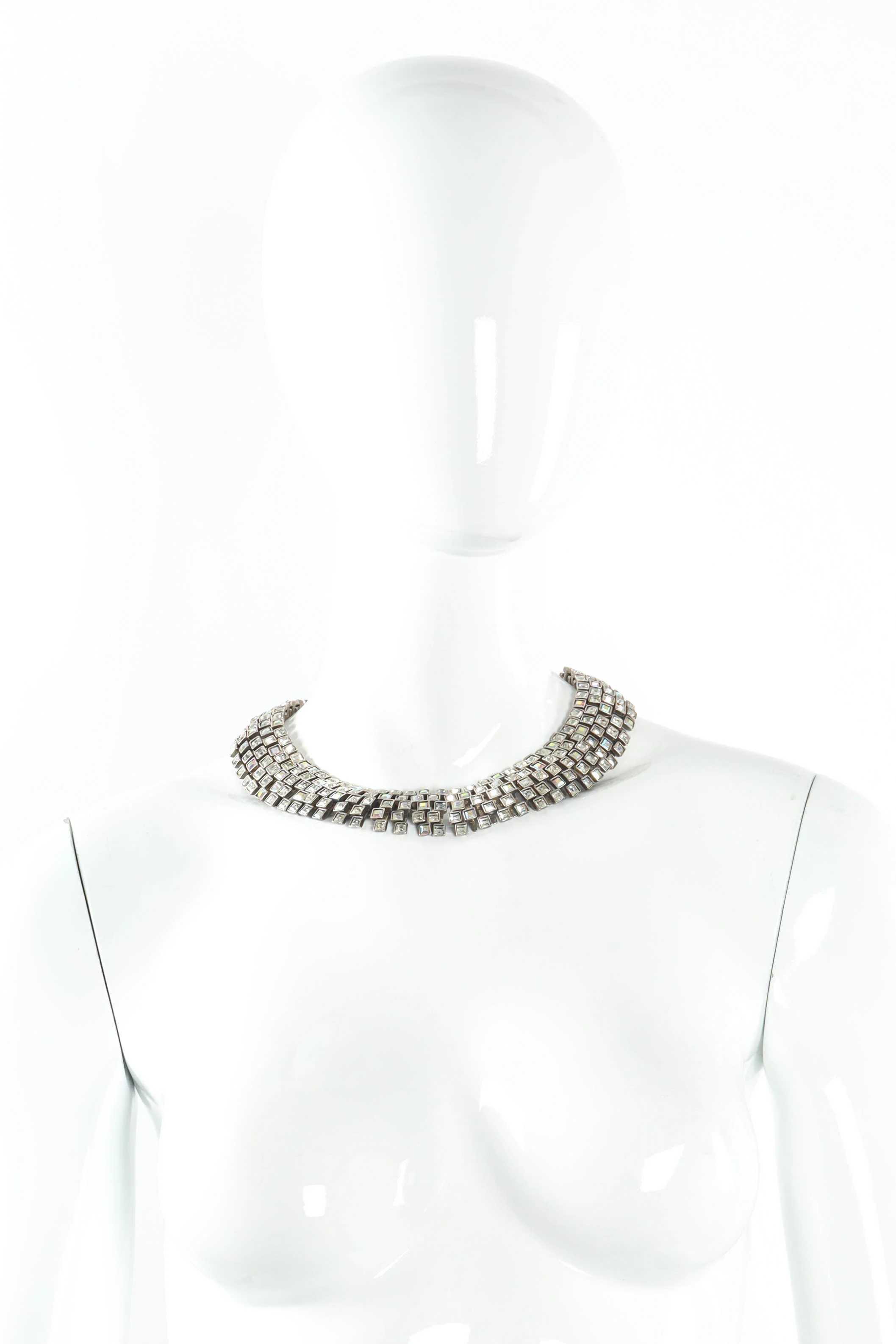 Brutalist Puzzle Crystal Necklace - Image 2