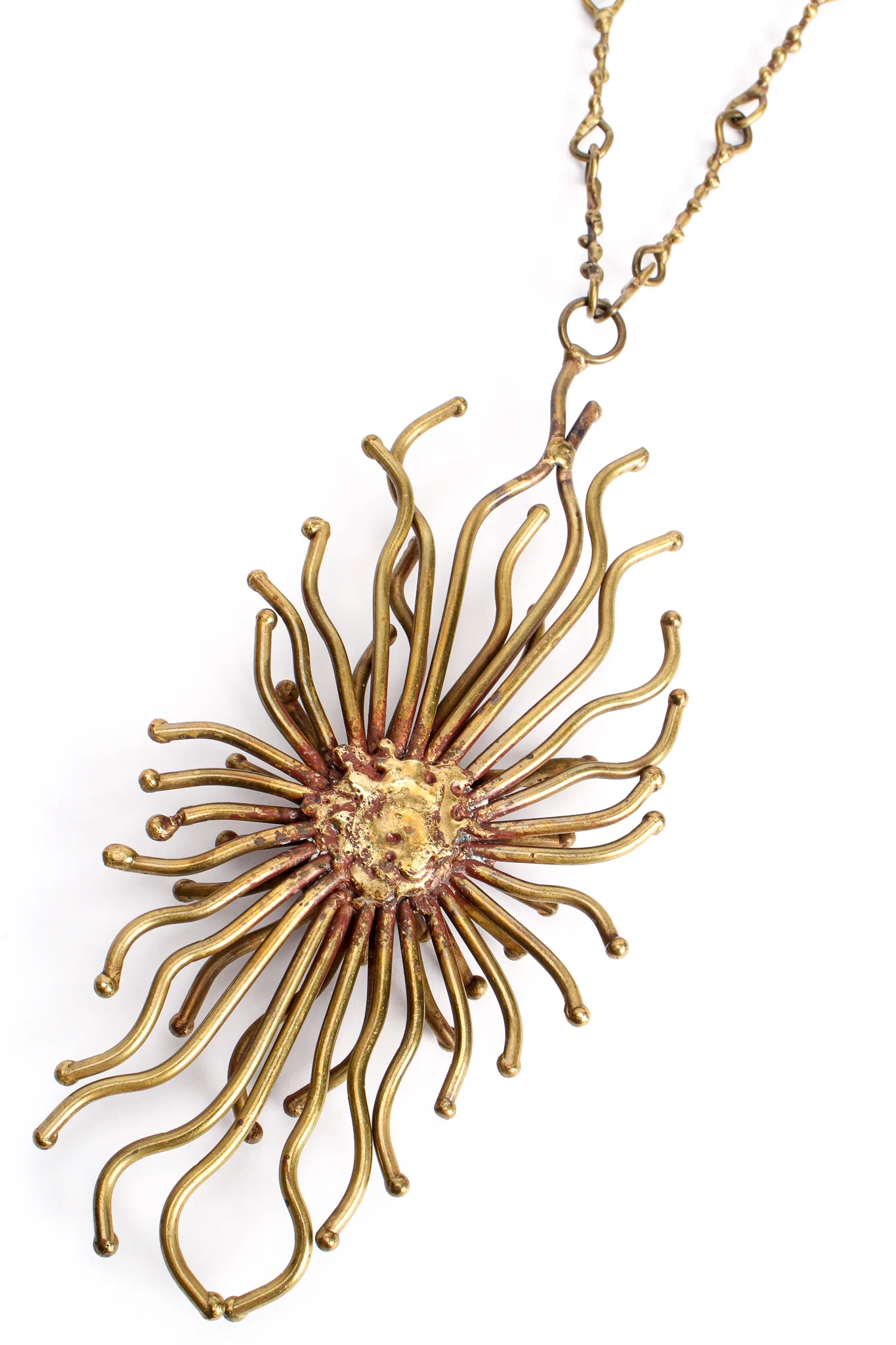 Brutalist Sunburst Blossom Pendant - Image 10