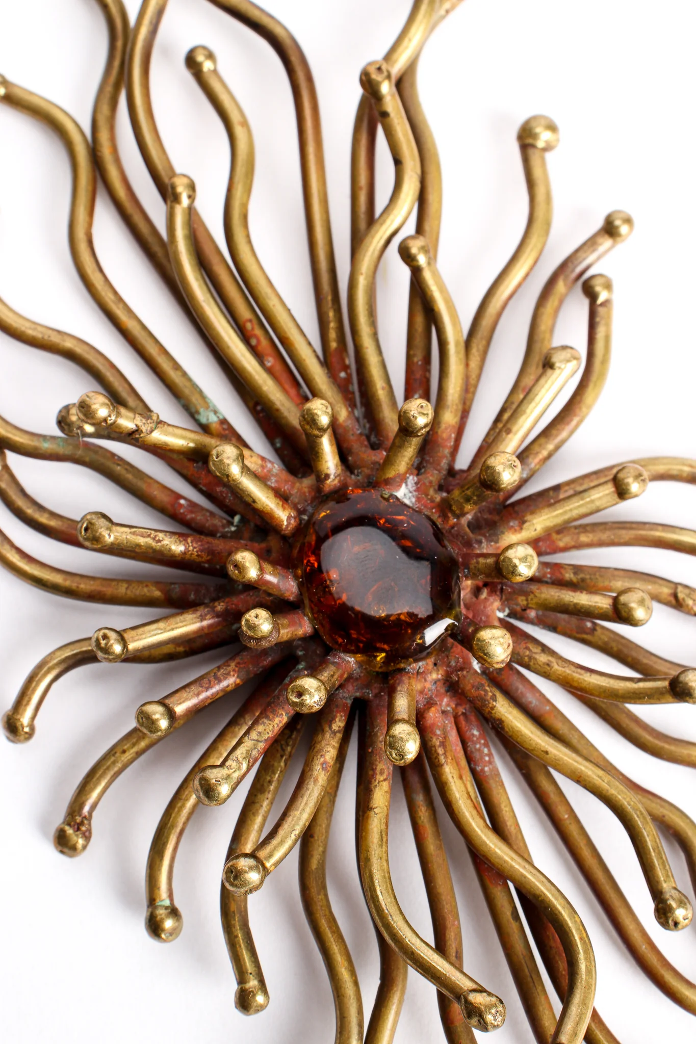 Brutalist Sunburst Blossom Pendant - Image 8