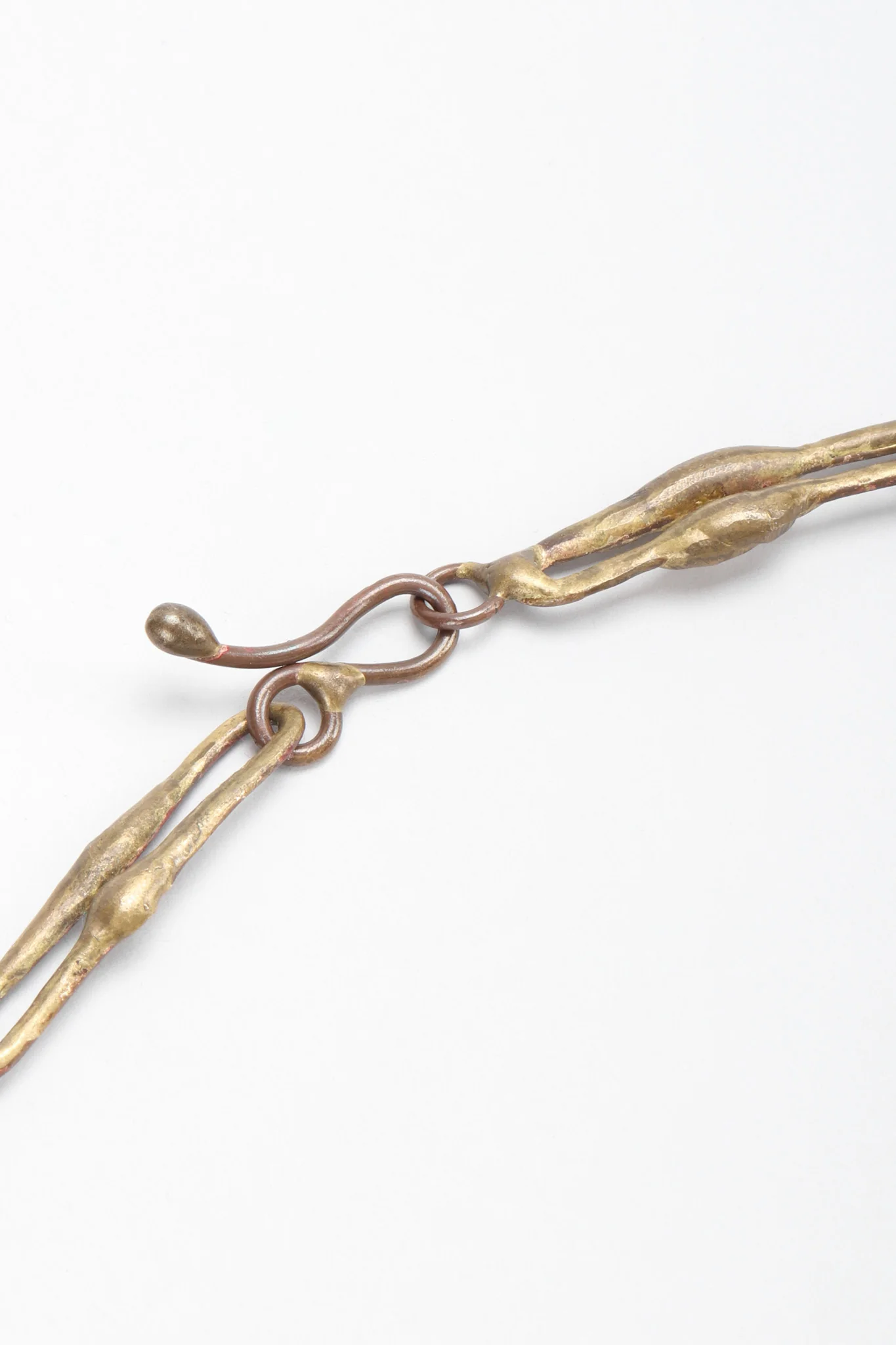 Brutalist Waterfall Face Necklace - Image 8