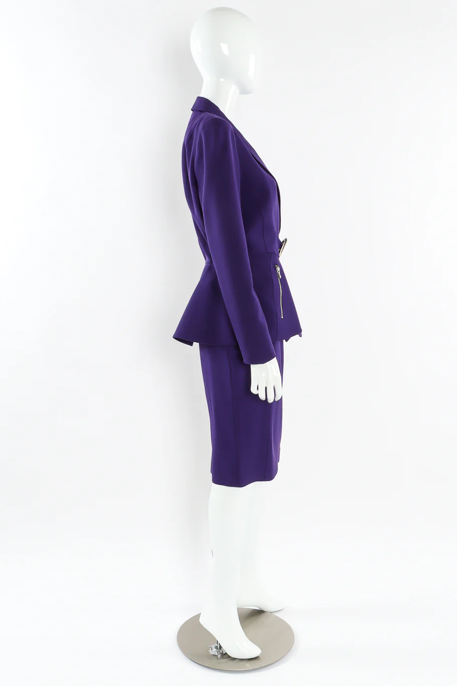 Buckle Jacket & Skirt Suit Set - Image 3