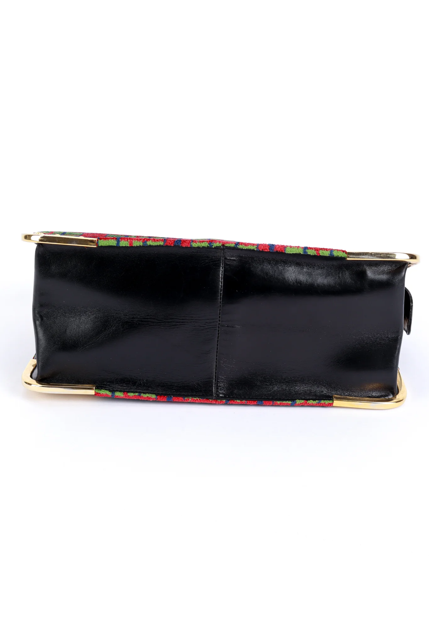 Buckle Plaid Velvet Handbag - Image 5